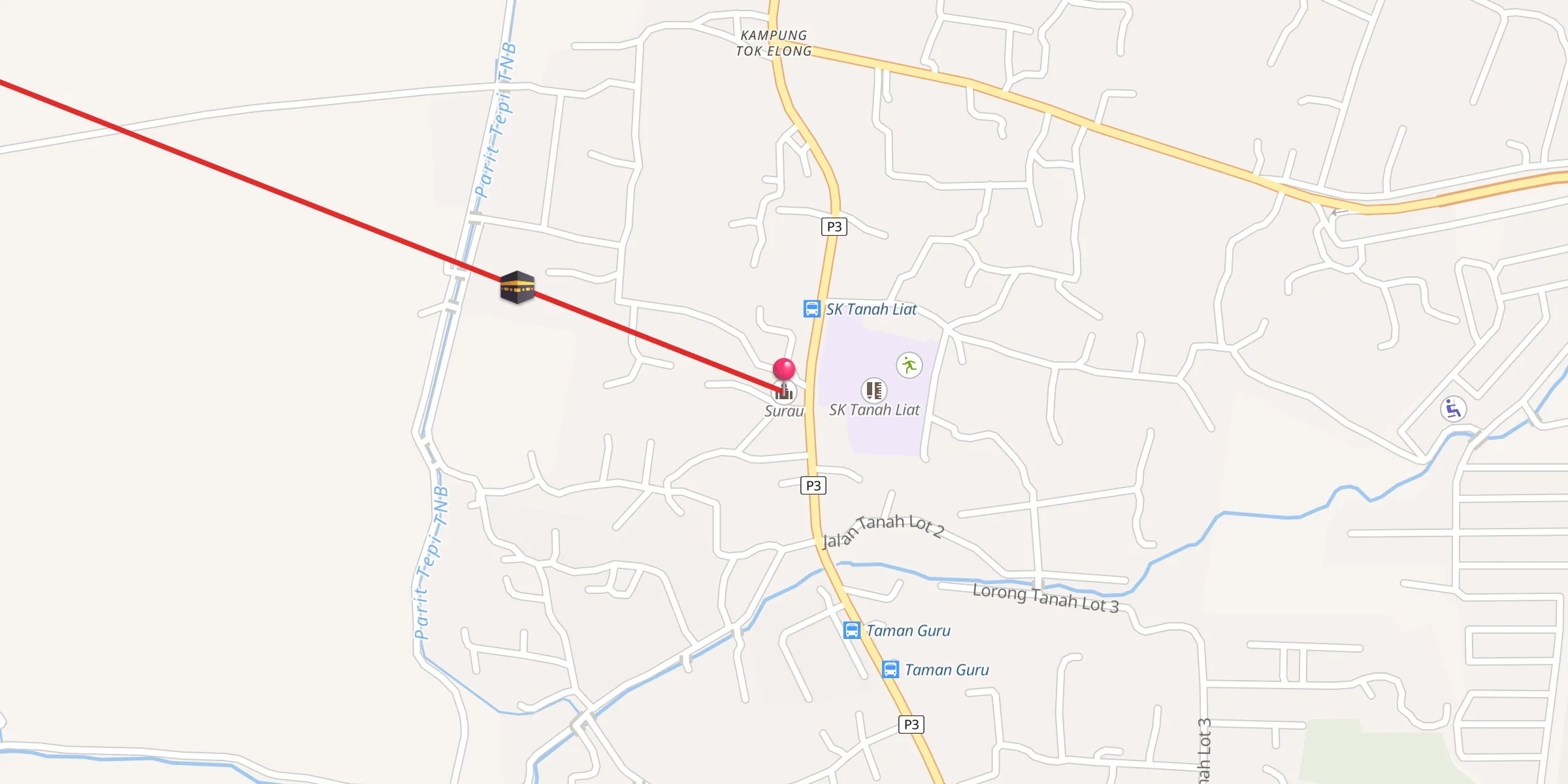 Carte de localisation : Surau
