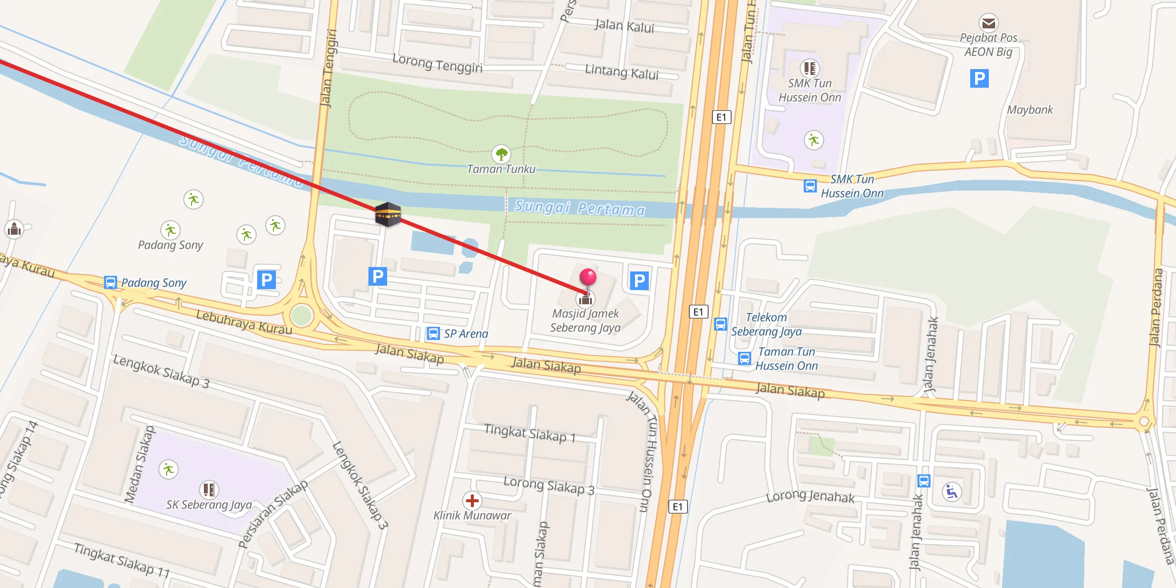 Carte de localisation : Masjid Jamek Seberang Jaya