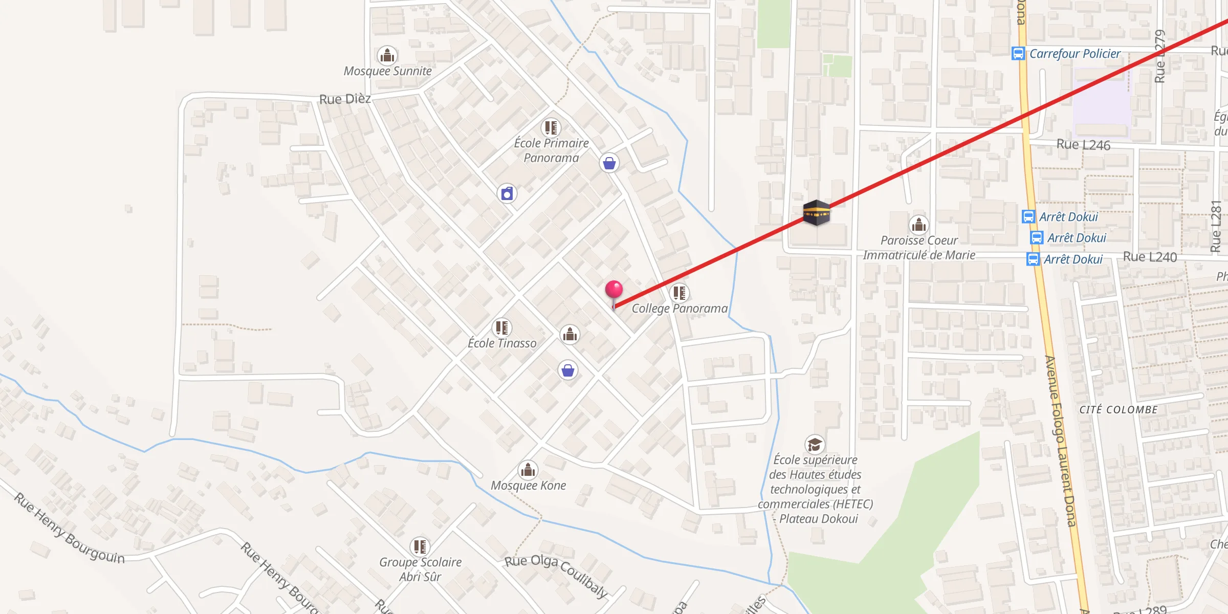 Carte de localisation : Mosquee Sa'Ad ibn Wakass