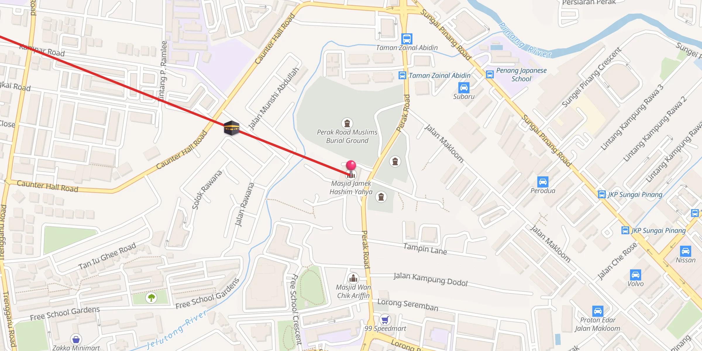Carte de localisation : Masjid Jamek Hashim Yahya