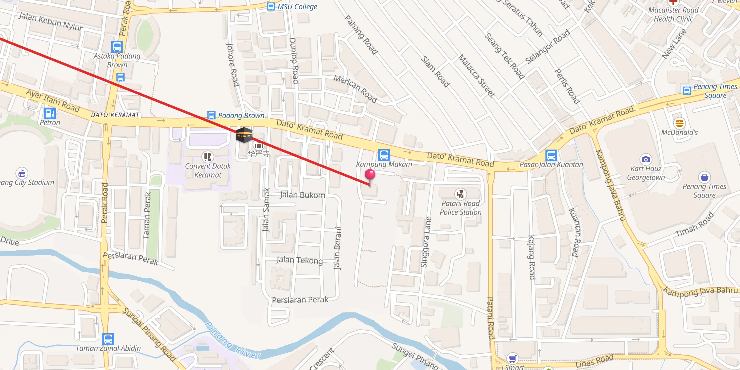 Carte de localisation : Masjid Jamek Haji Kassim