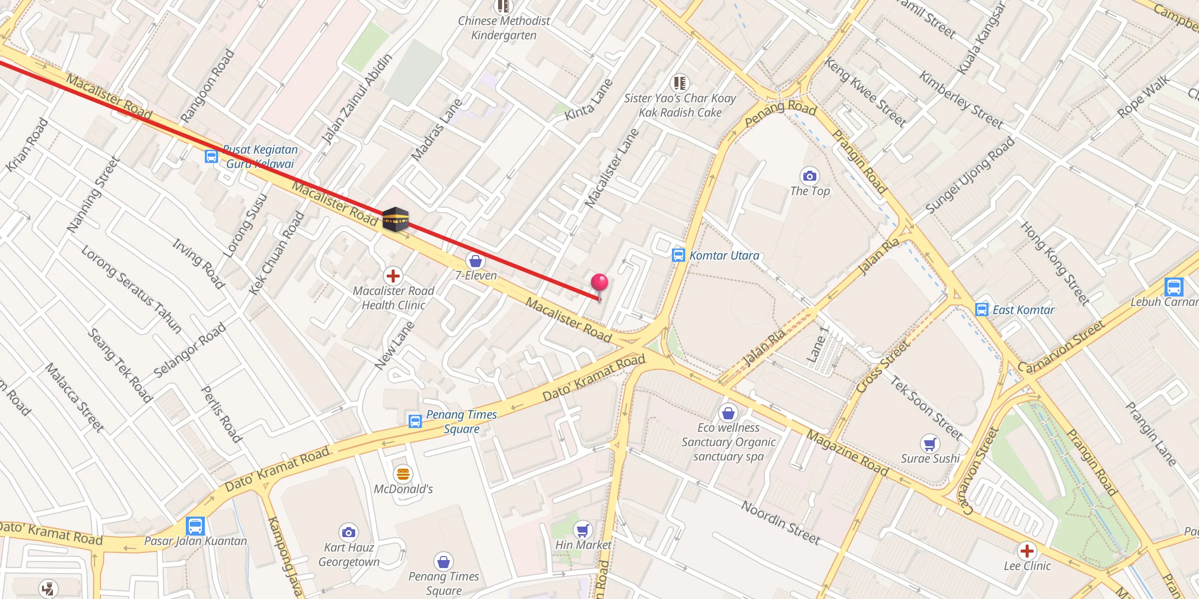Carte de localisation : Masjid Jamek Hj Wahab (Simpang Enam)