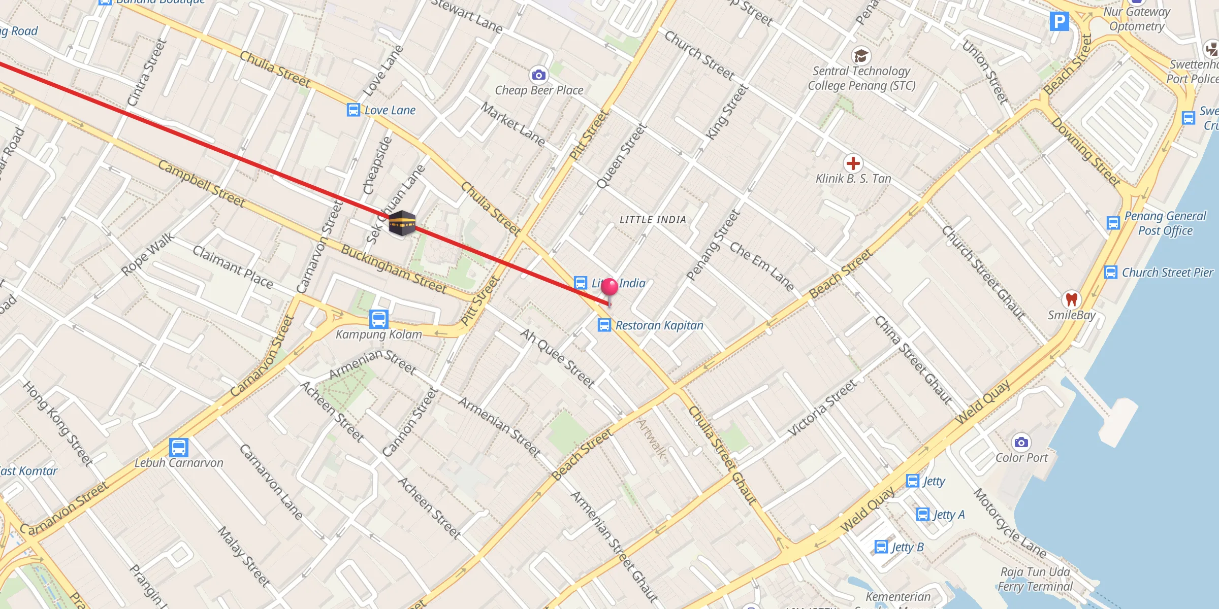Carte de localisation : Nagore Dargha Sheriff