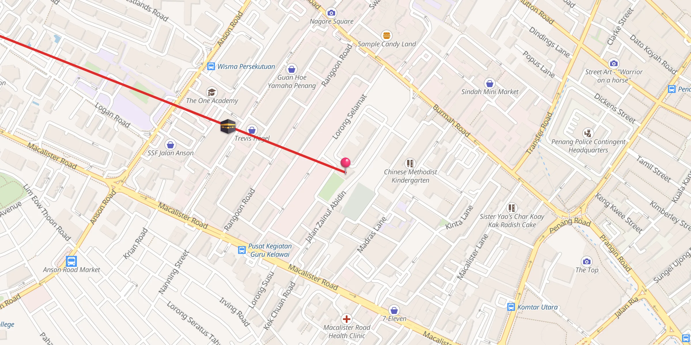 Carte de localisation : Masjid Jamek Al Marjan