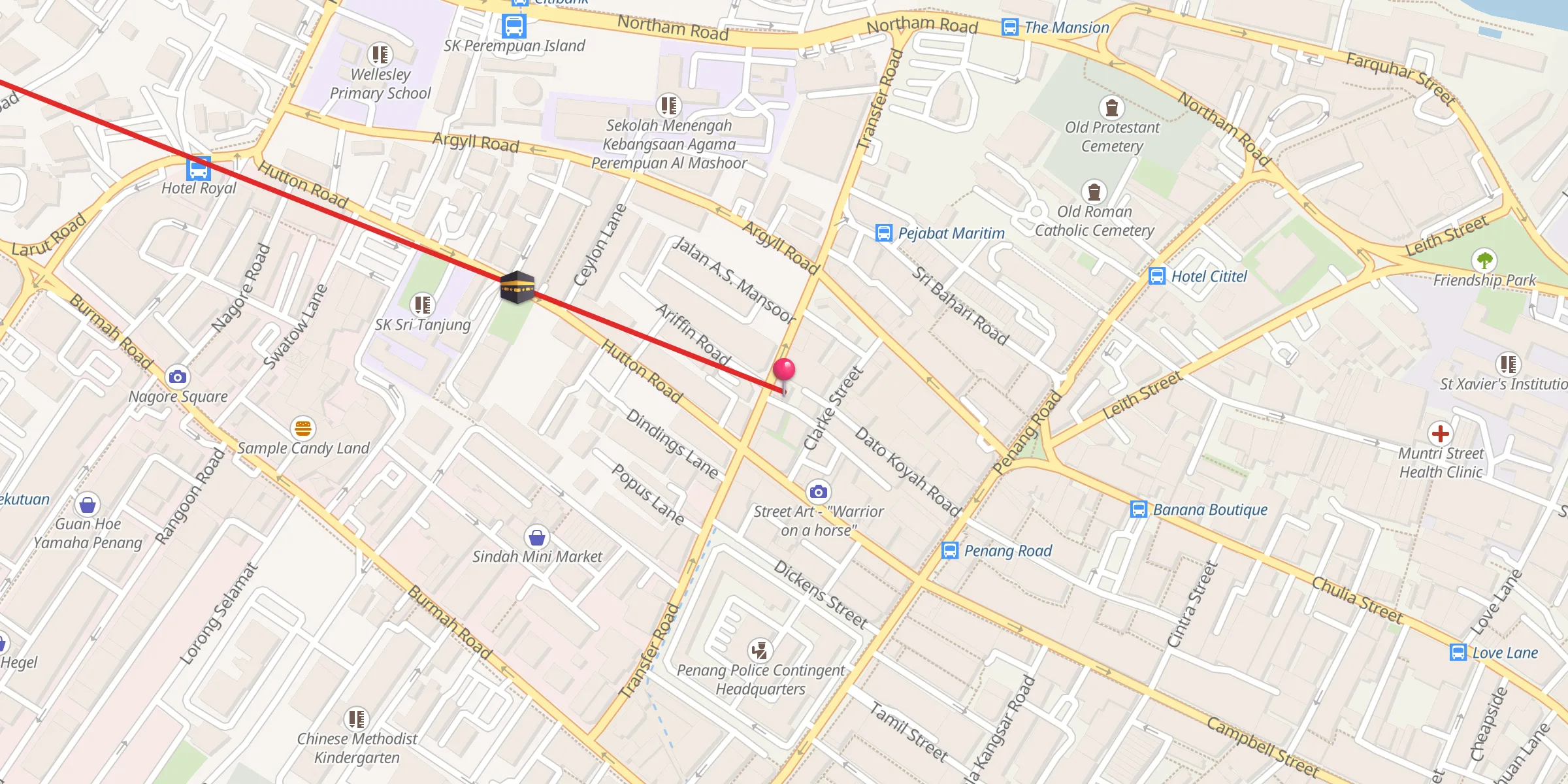 Carte de localisation : Dato Koyah Shrine
