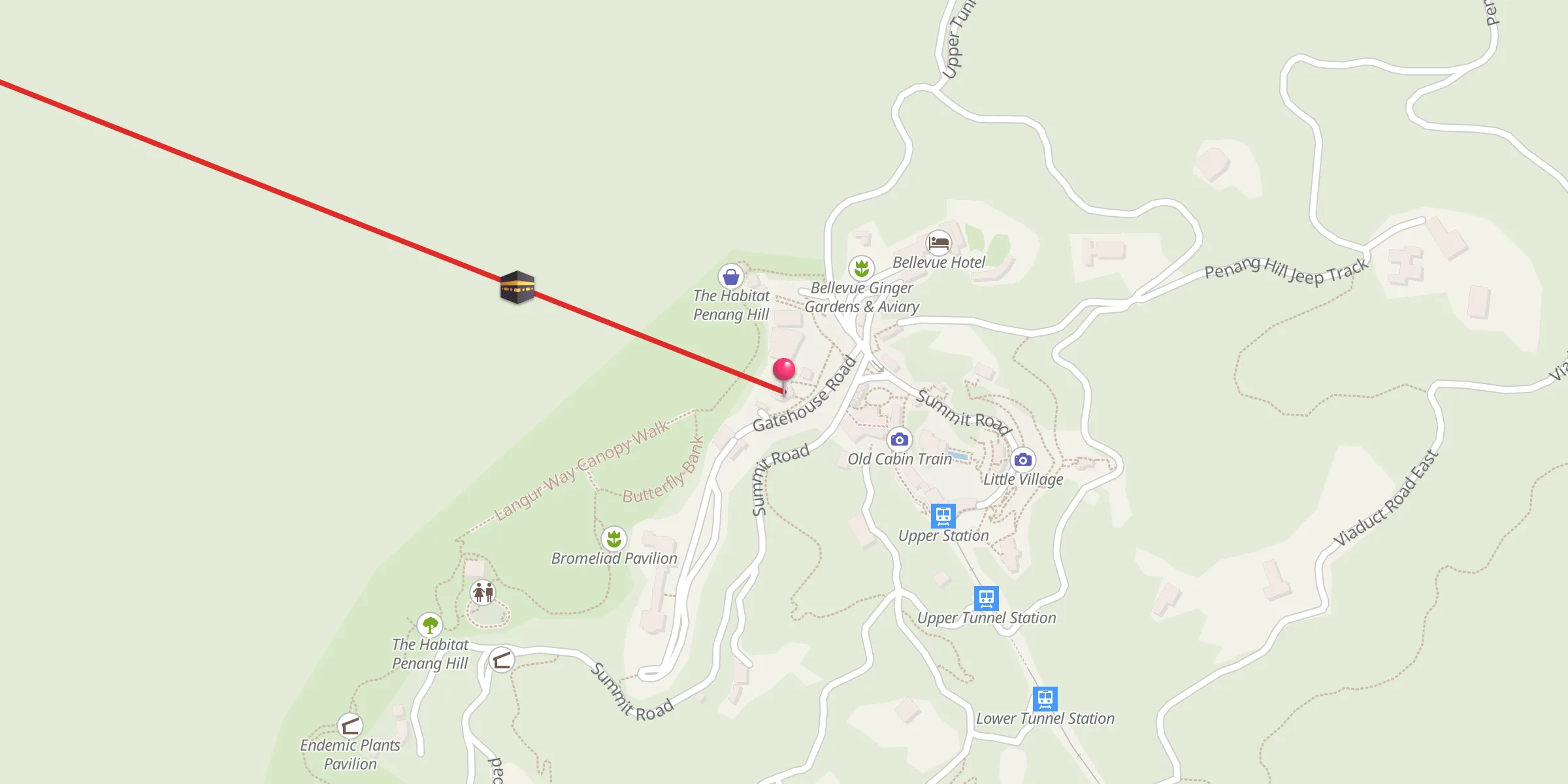 Carte de localisation : Masjid Bukit Bendera