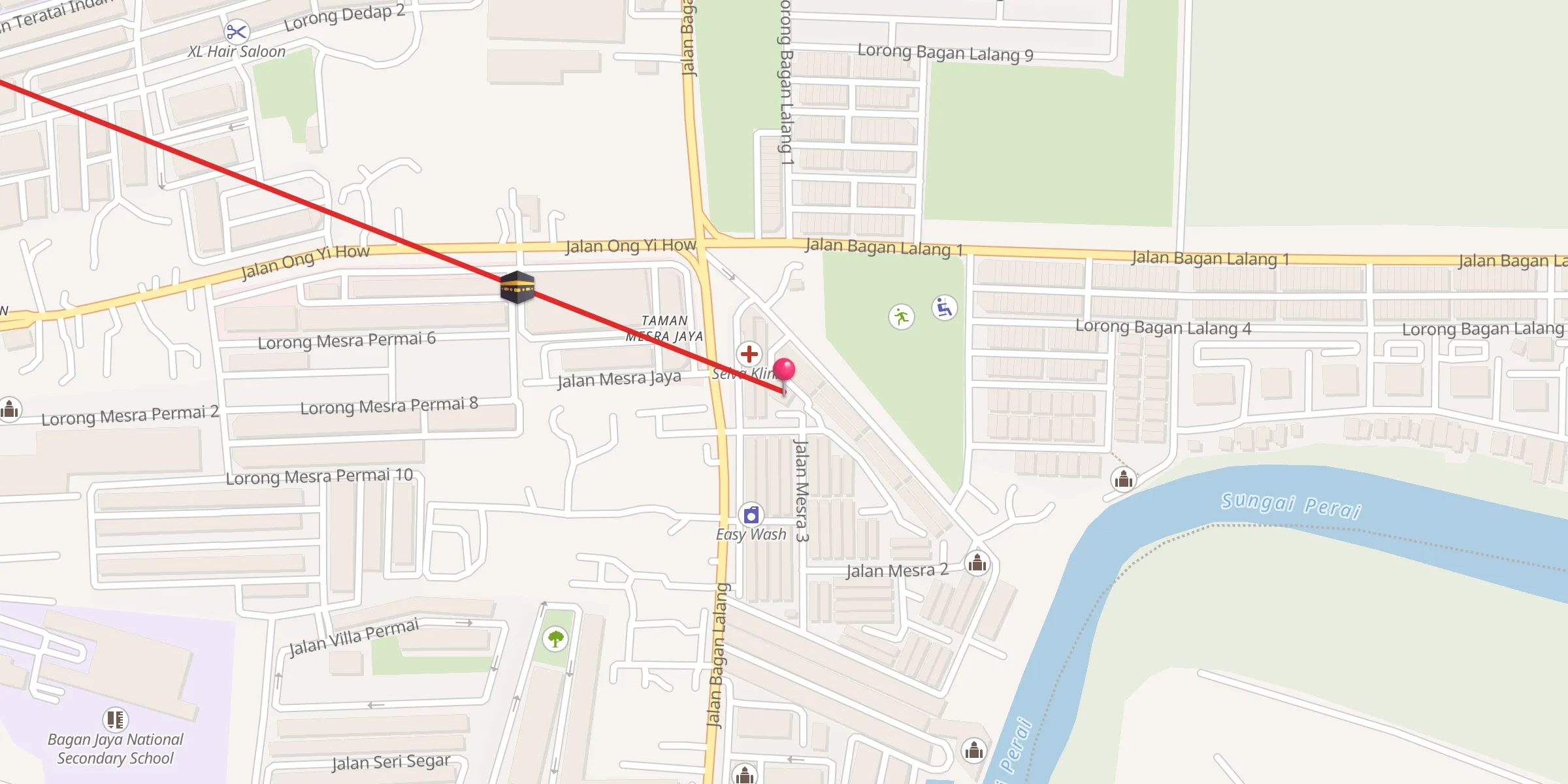 Carte de localisation : Surau Taman Mesra