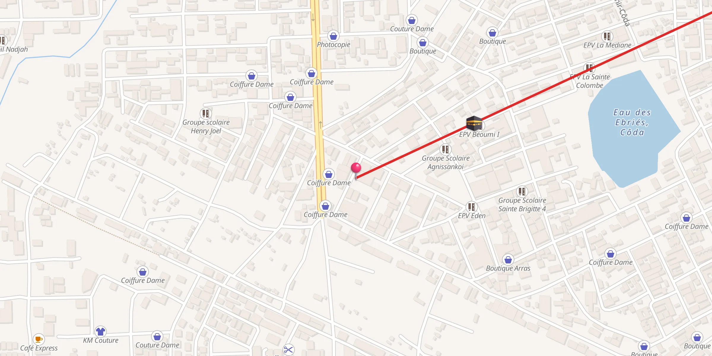 Carte de localisation : Mosquée Salam