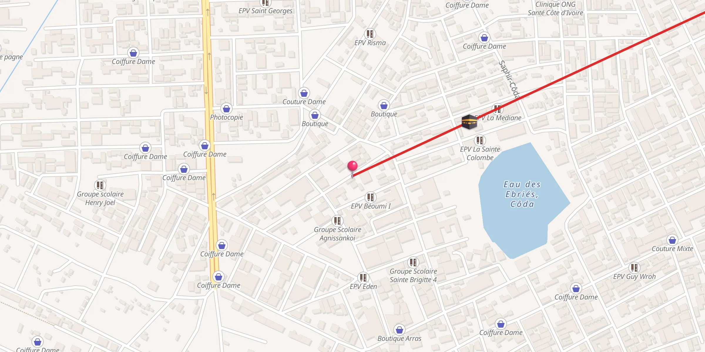 Carte de localisation : Mosquée Djedja