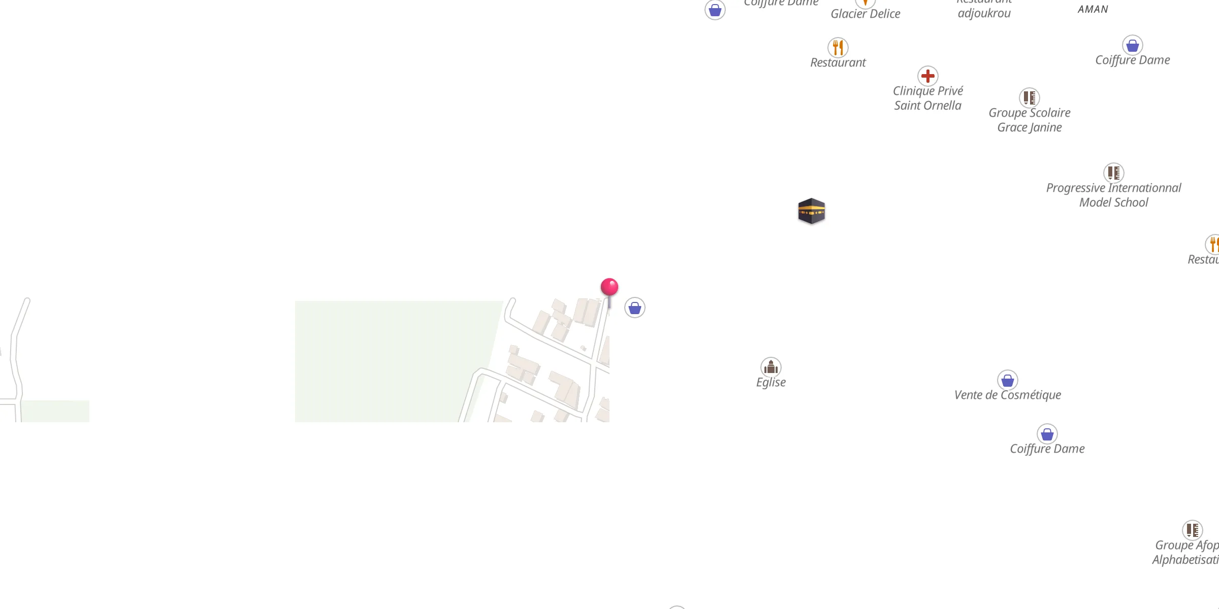 Carte de localisation : Mosquée