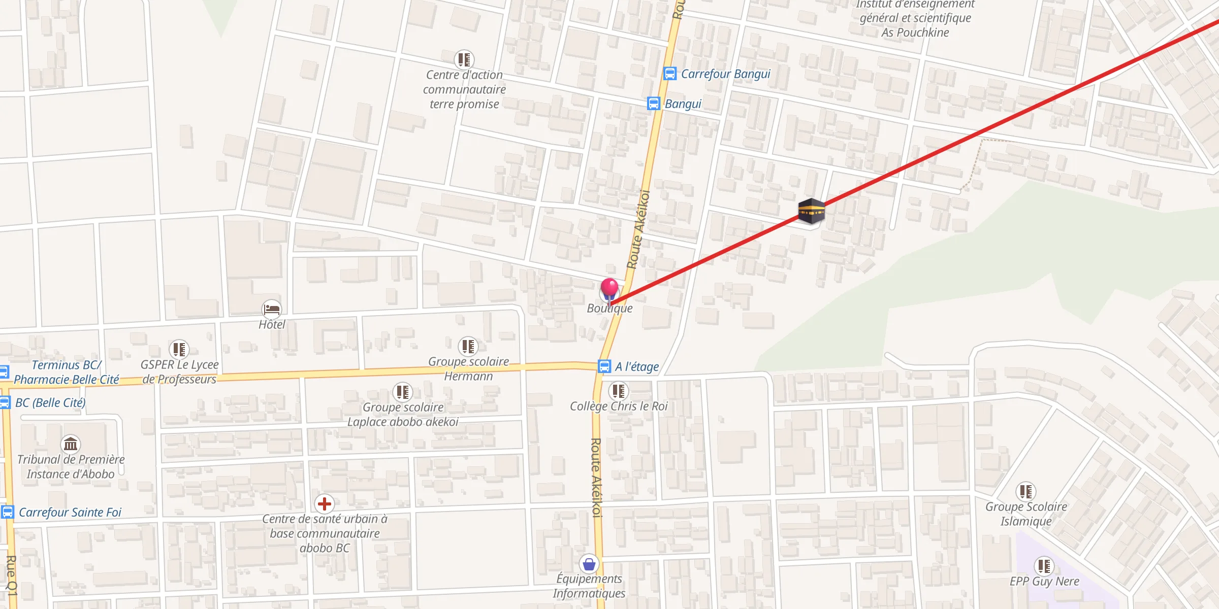 Carte de localisation : Mosquée Hamzar