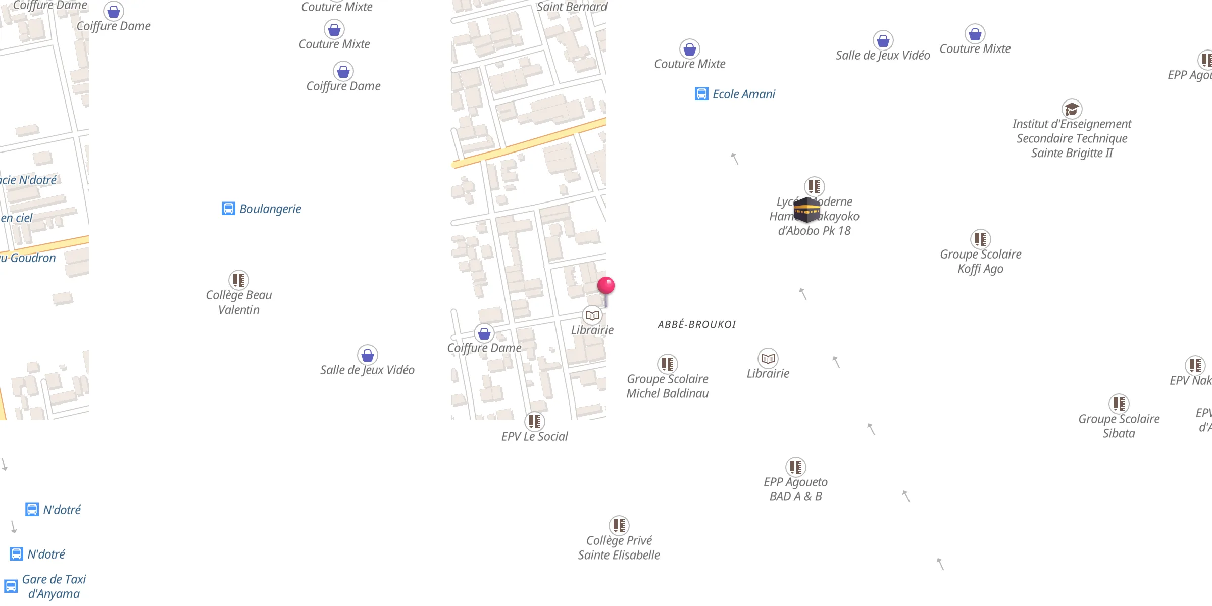 Carte de localisation : Mosquée