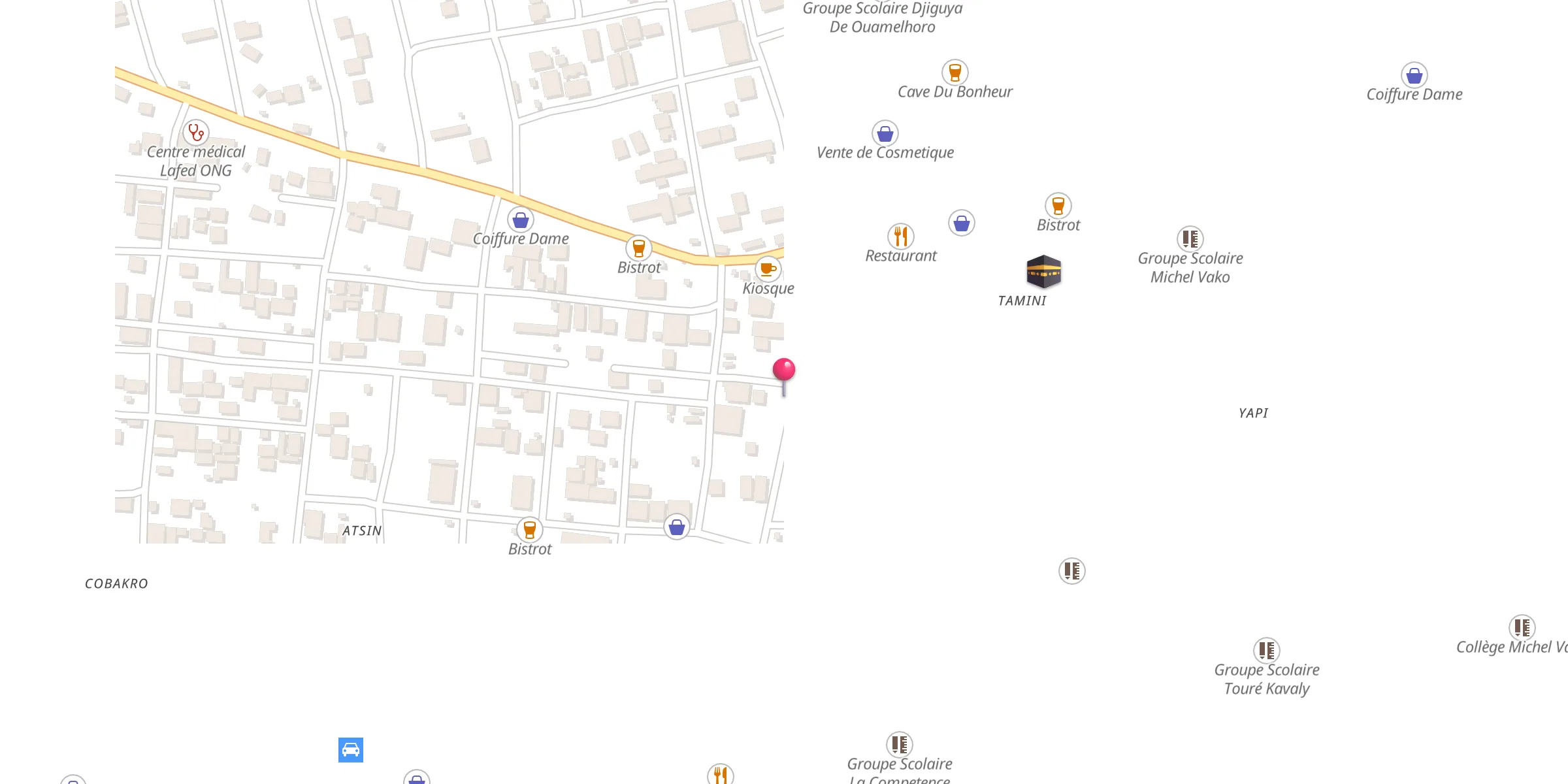 Carte de localisation : Mosquée
