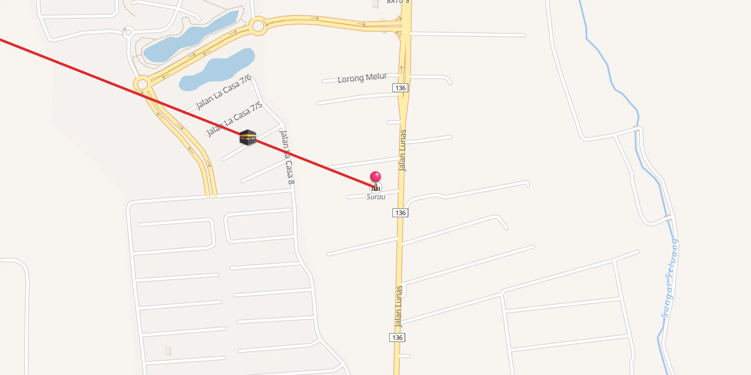 Carte de localisation : Surau