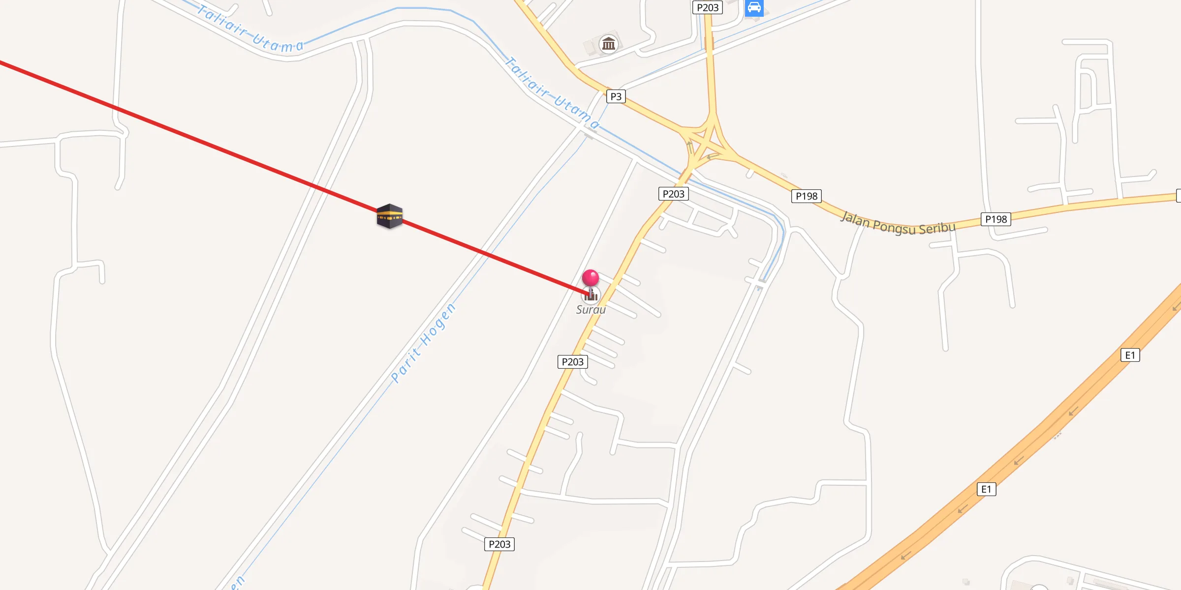 Carte de localisation : Surau