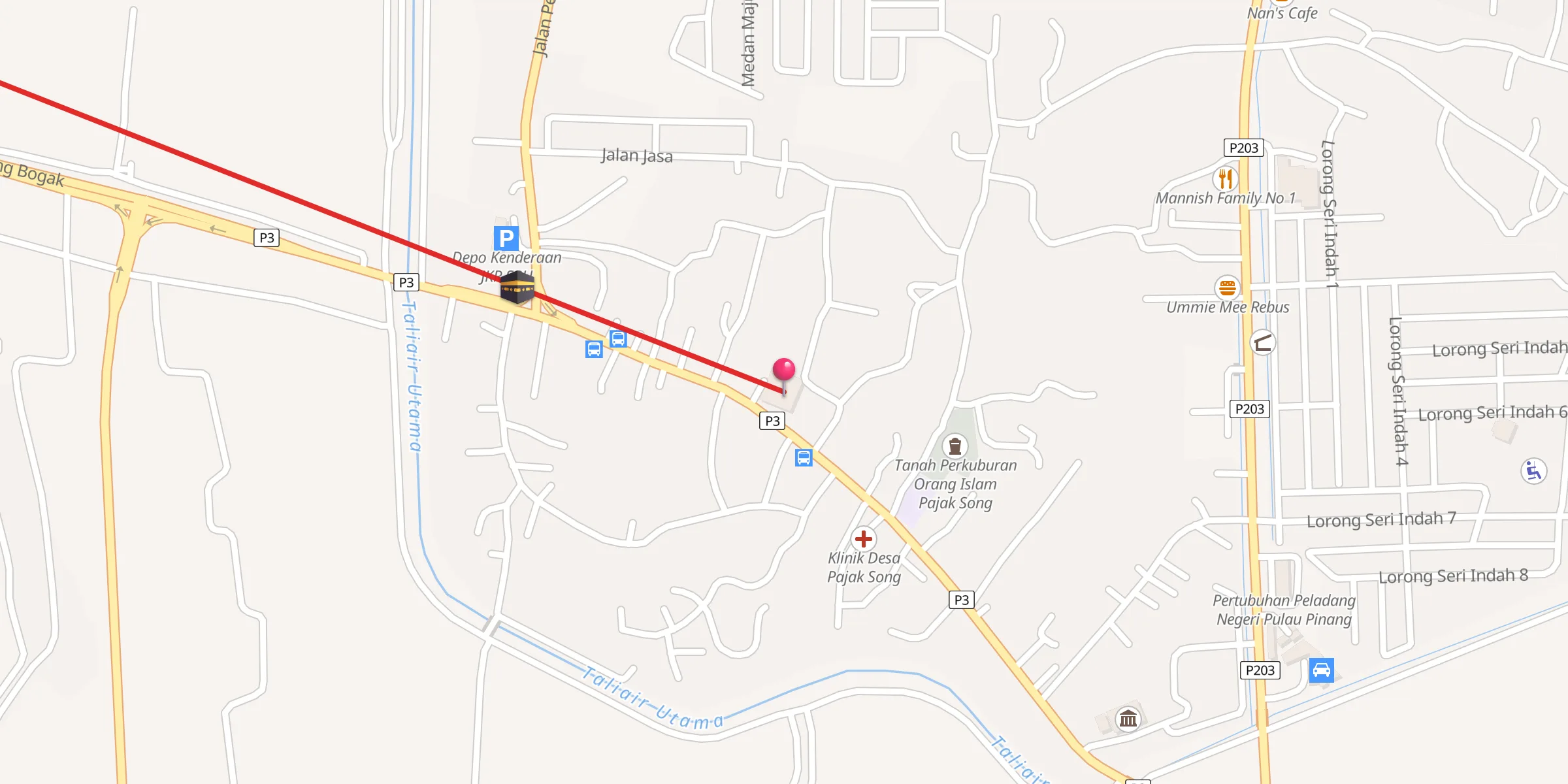 Carte de localisation : Masjid Jamek Al-Jalal Wal Kamal