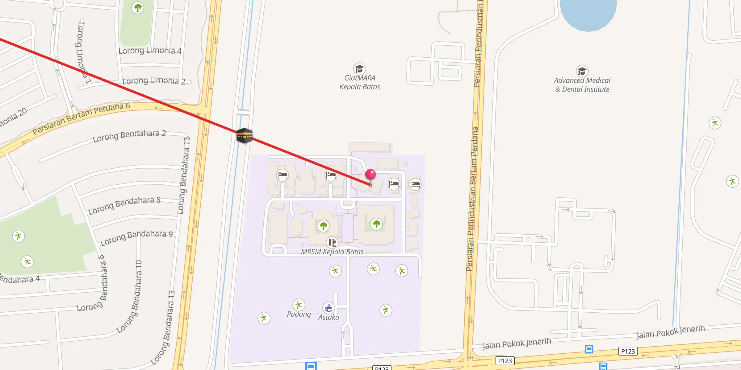 Carte de localisation : Surau