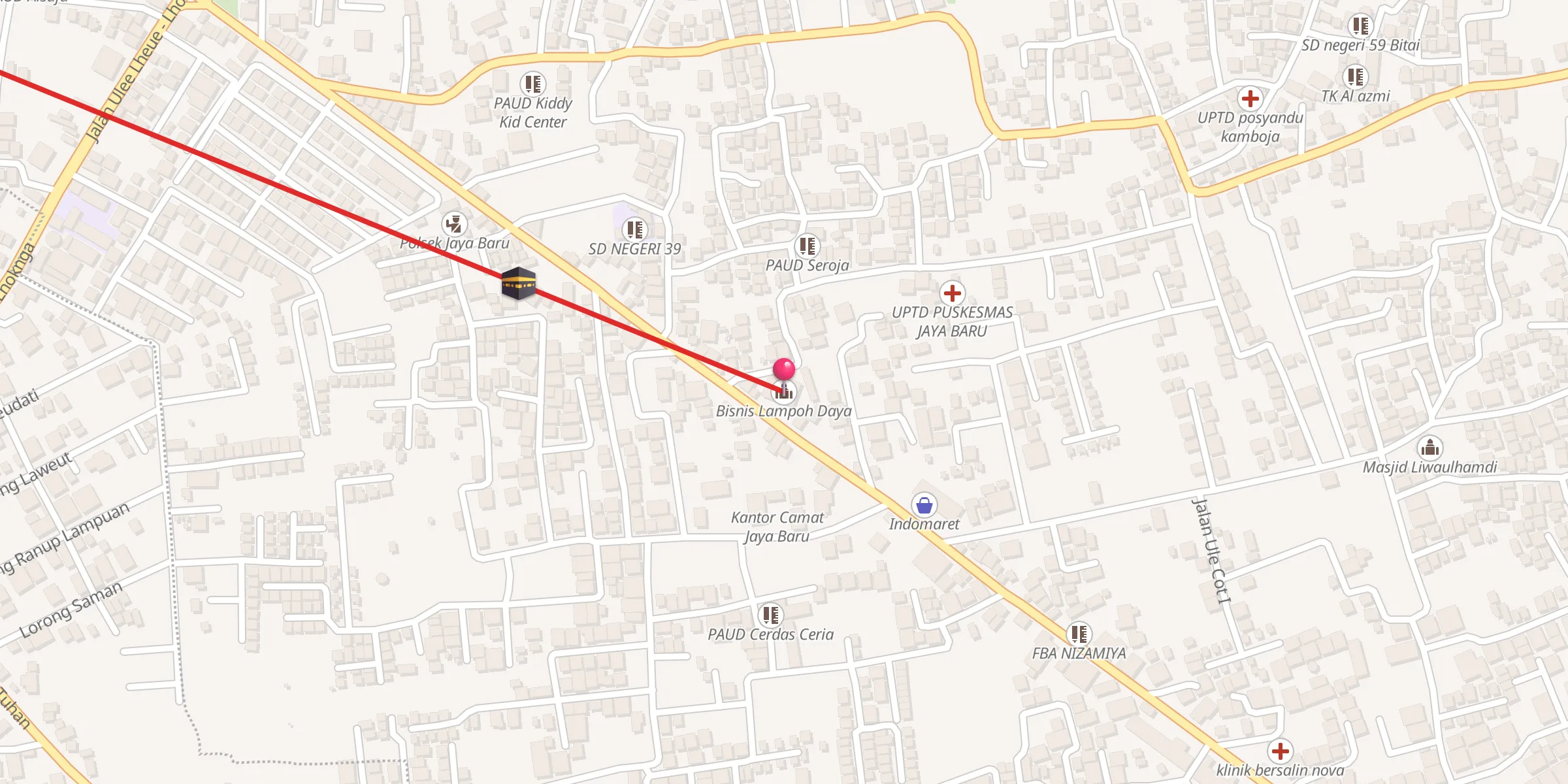 Carte de localisation : Bisnis Lampoh Daya