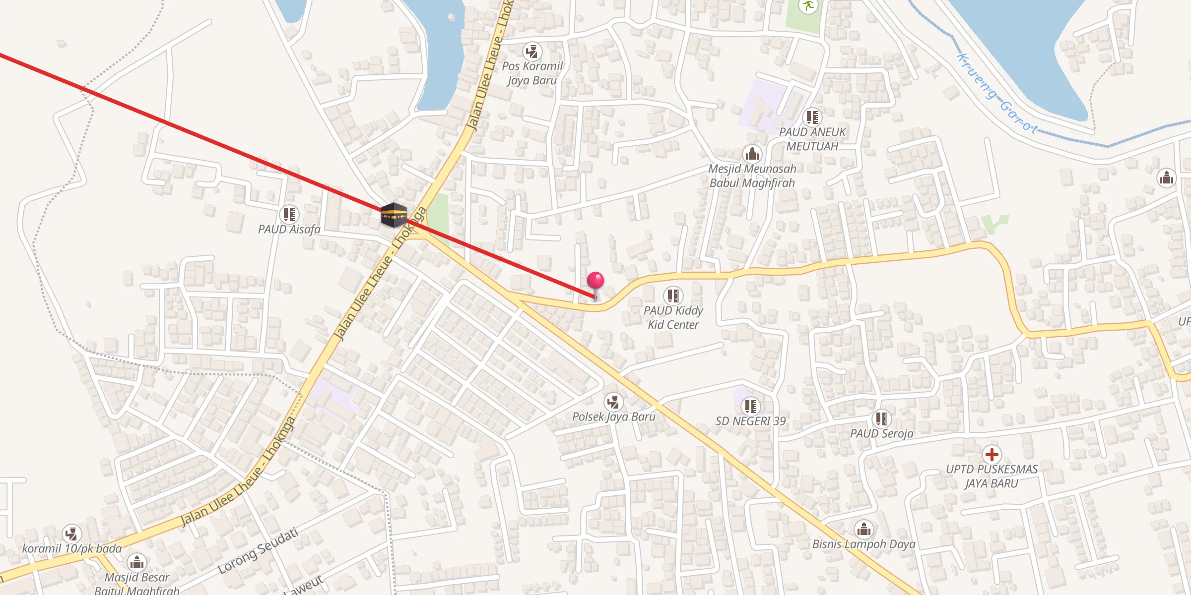 Carte de localisation : Dayah Mishrul Huda