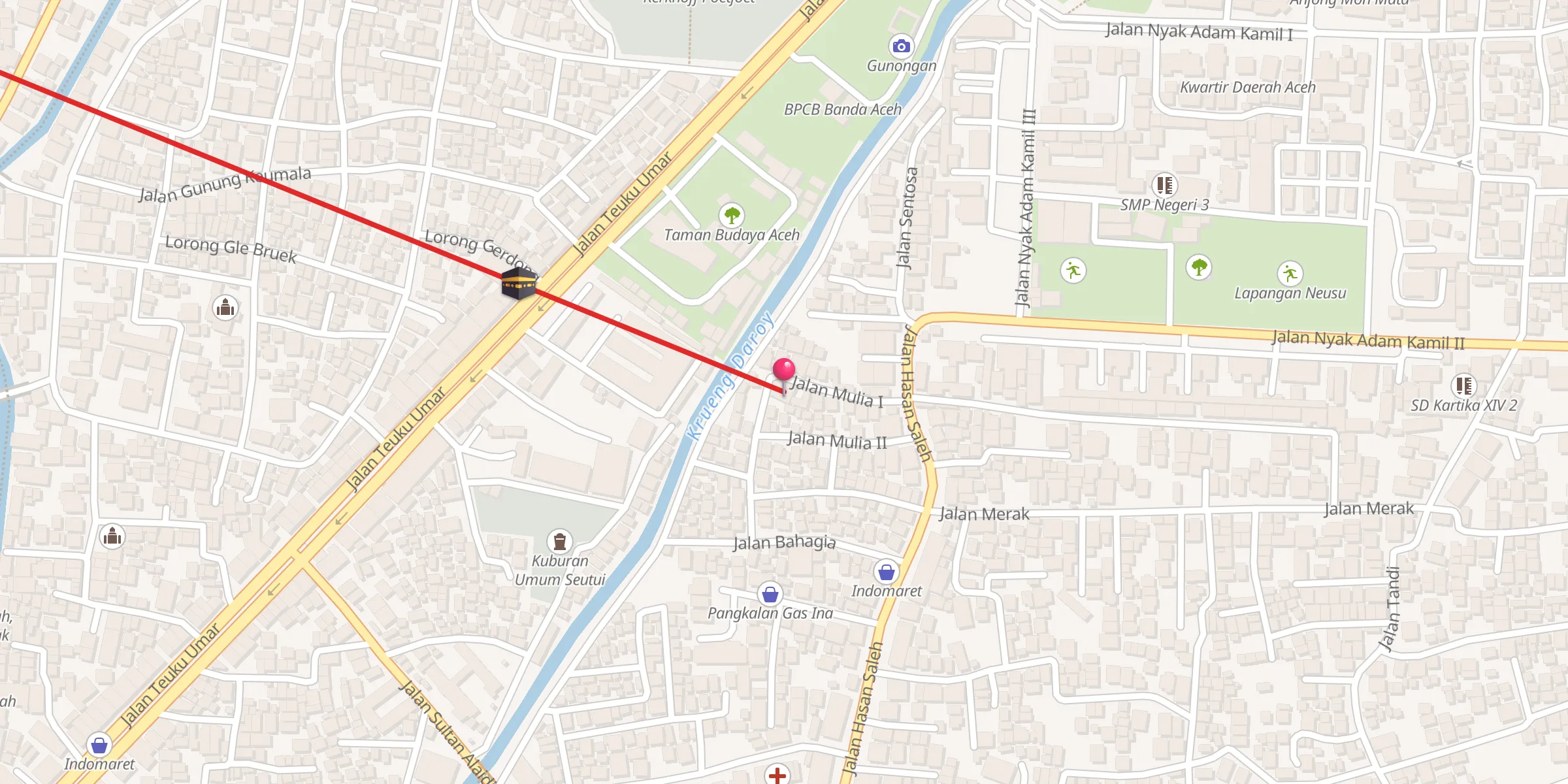 Carte de localisation : Masjid Al Falah