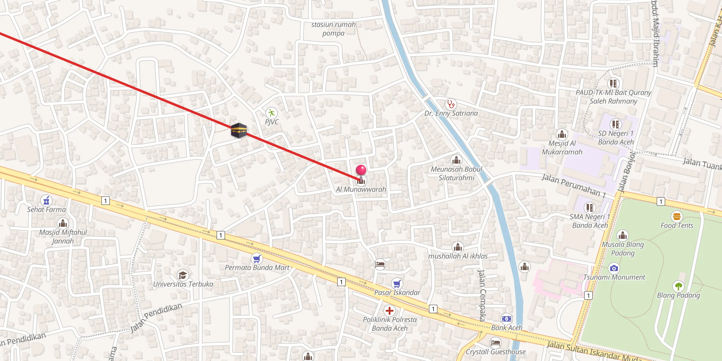 Carte de localisation : Al Munawwarah