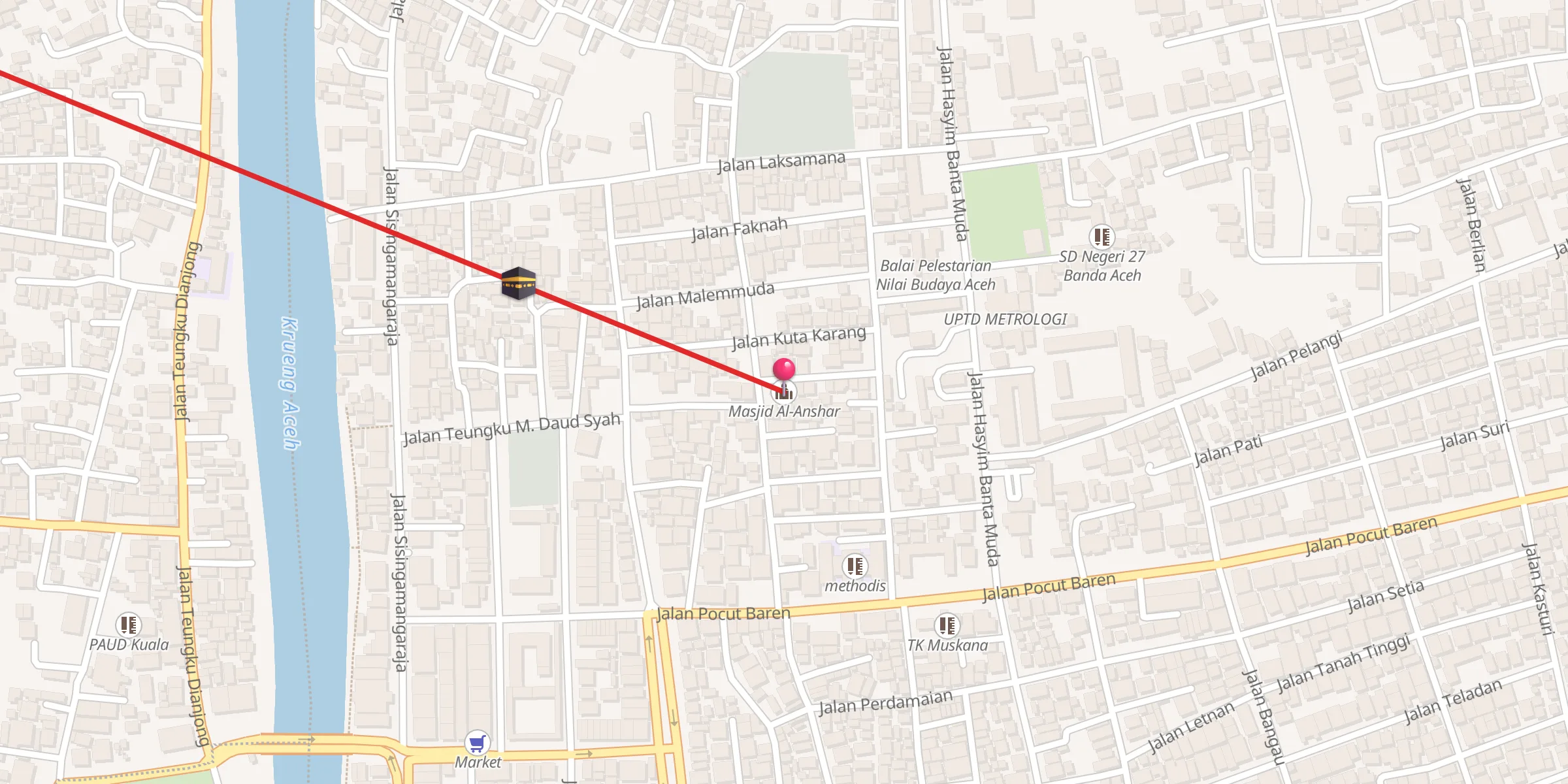 Carte de localisation : Masjid Al-Anshar