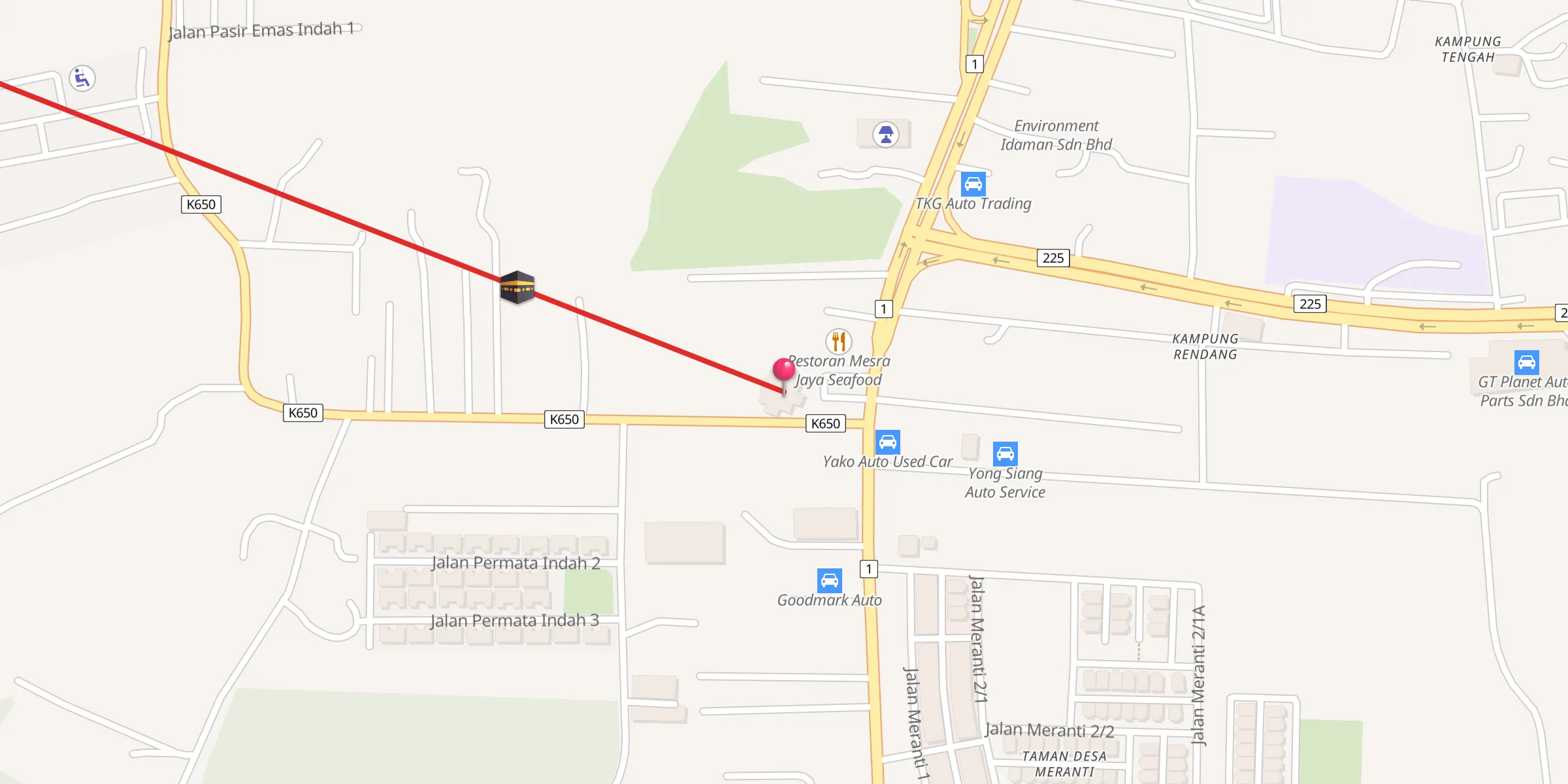 Carte de localisation : Masjid Tunku Puan Habsah