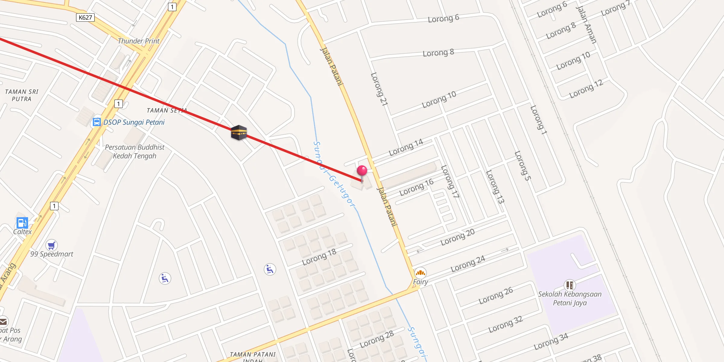Carte de localisation : Surau Abu Bakar As-Siddiq