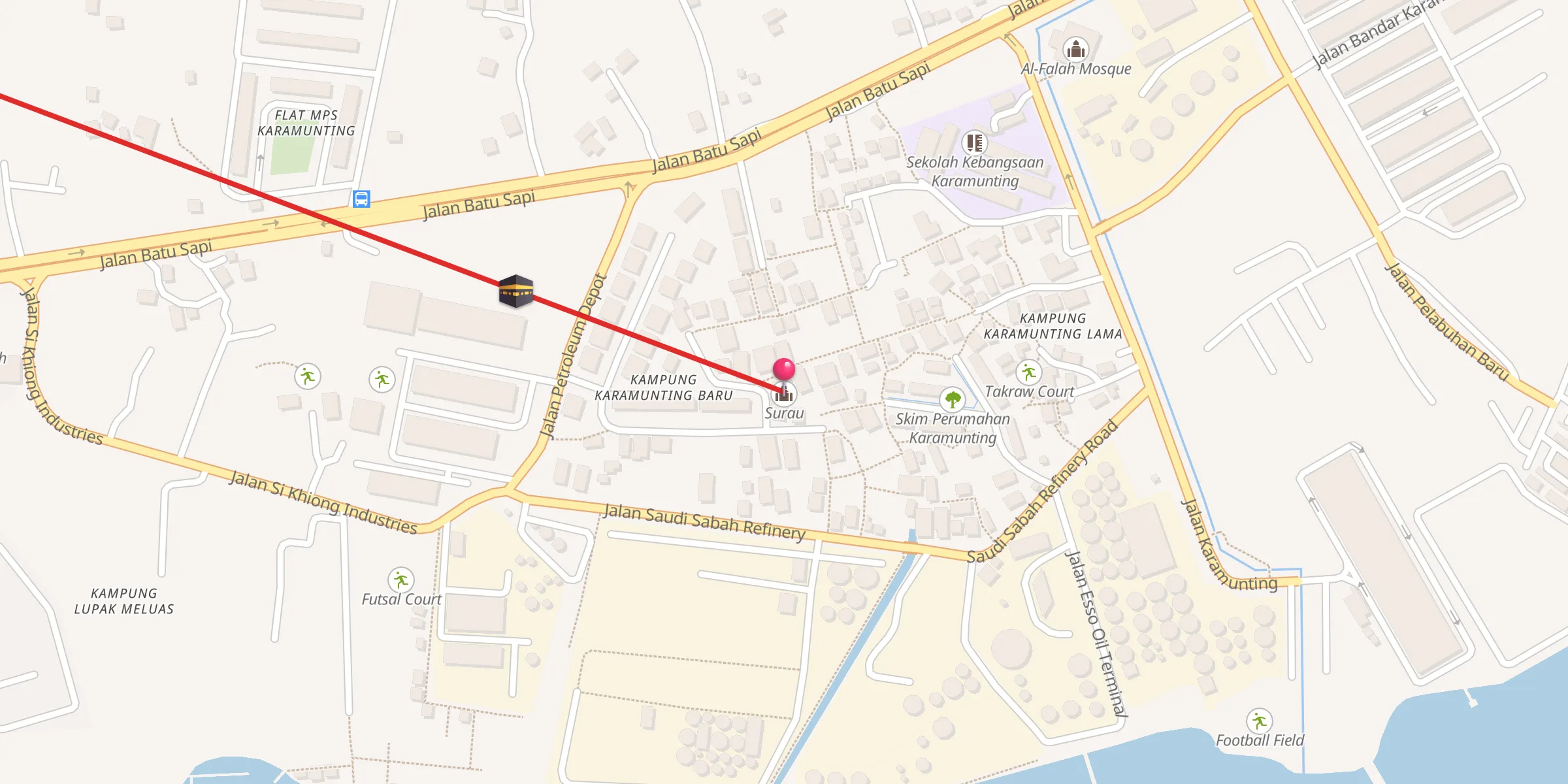 Carte de localisation : Surau