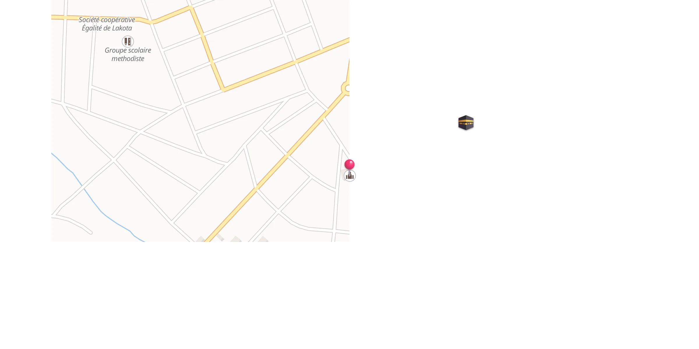 Carte de localisation : Mosquée