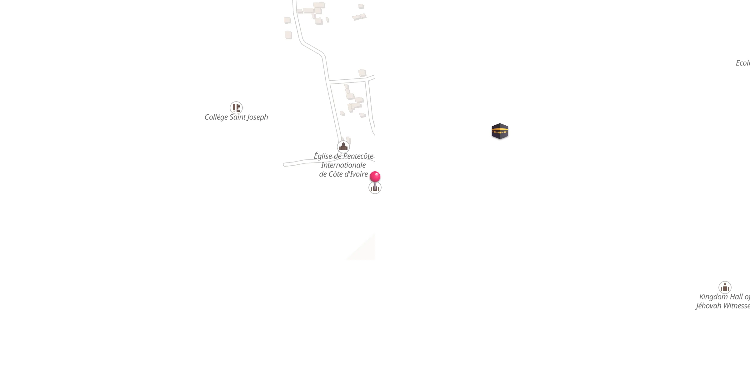 Carte de localisation : Mosquée