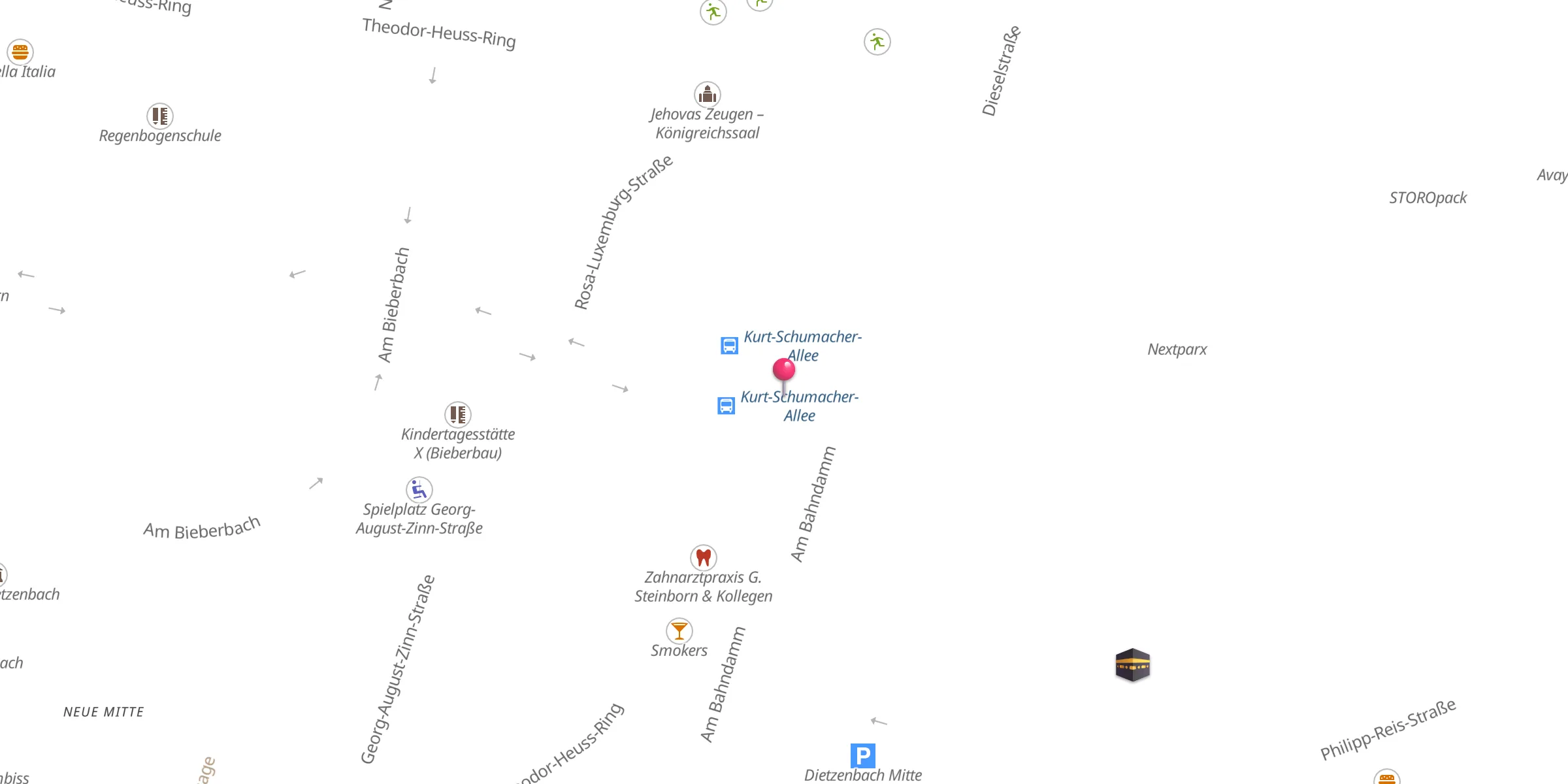 Carte de localisation : Bait-ul-Baqi Moschee