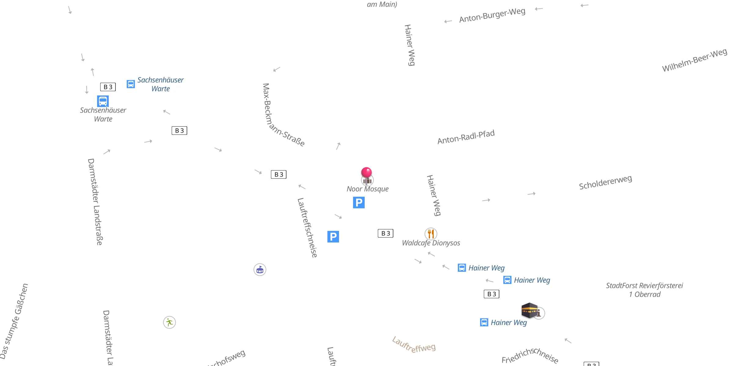 Carte de localisation : Nuur Moschee