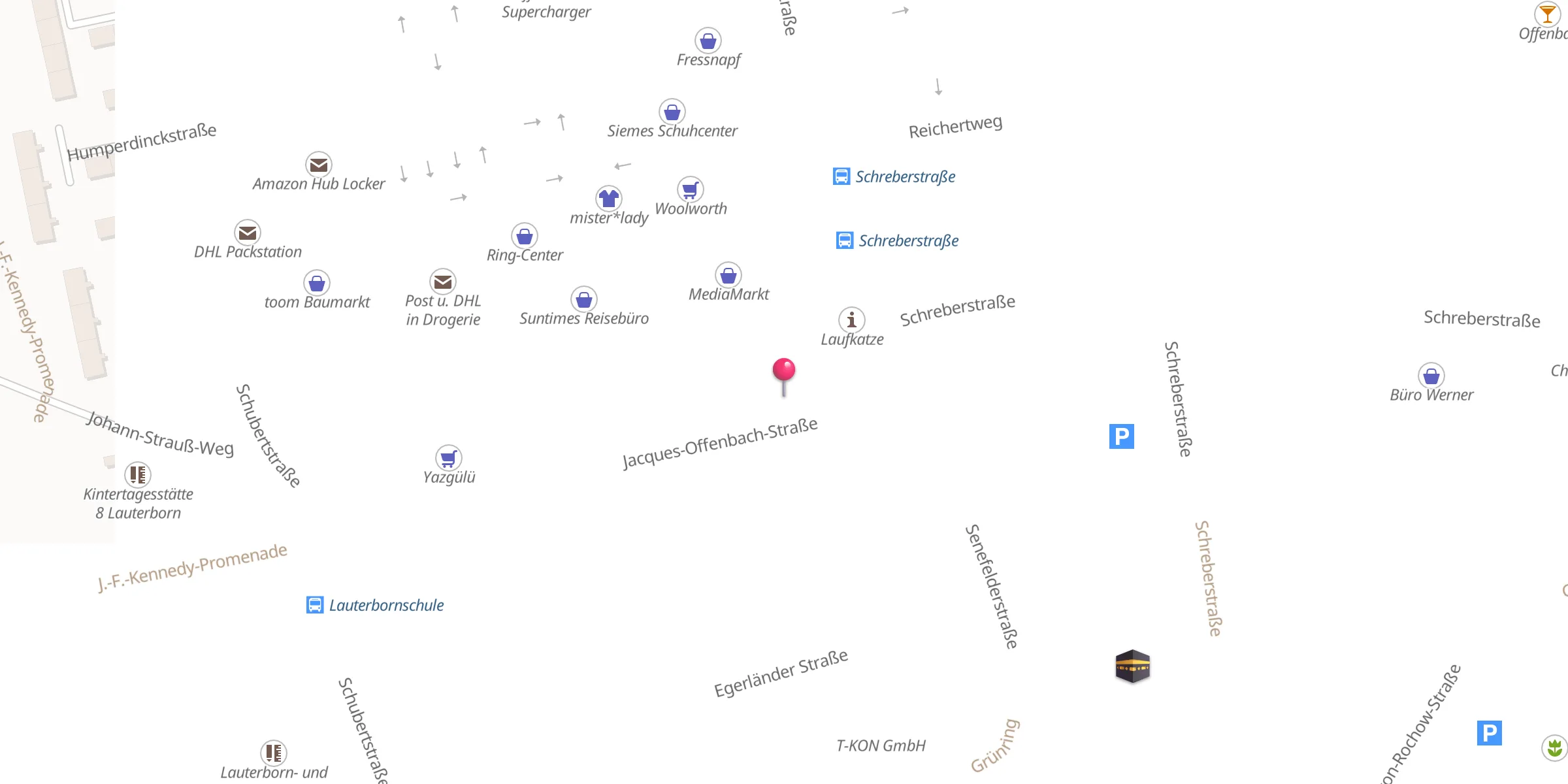Carte de localisation : Bosnische Moschee
