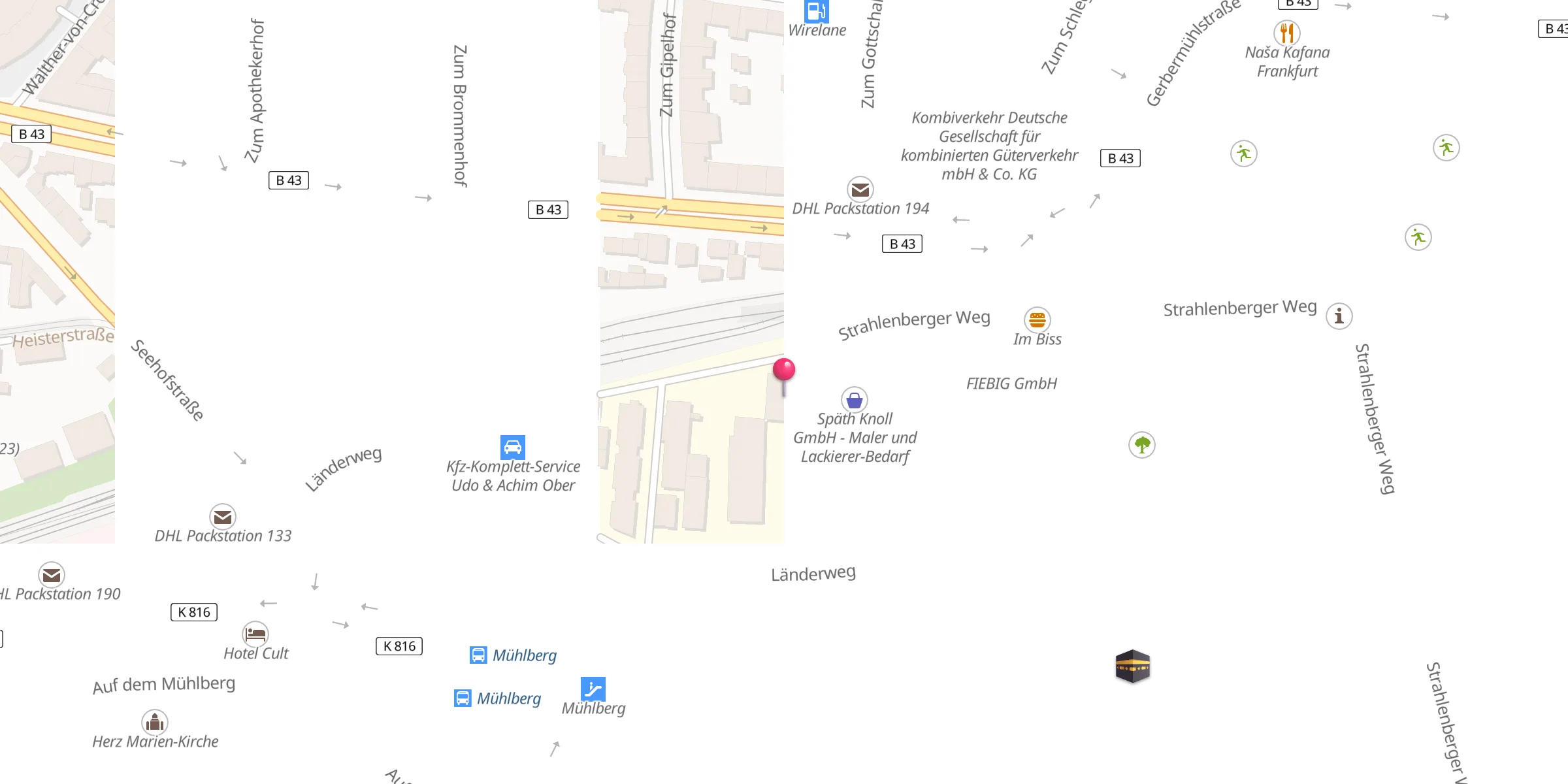 Carte de localisation : Masjid Indonesia Frankfurt