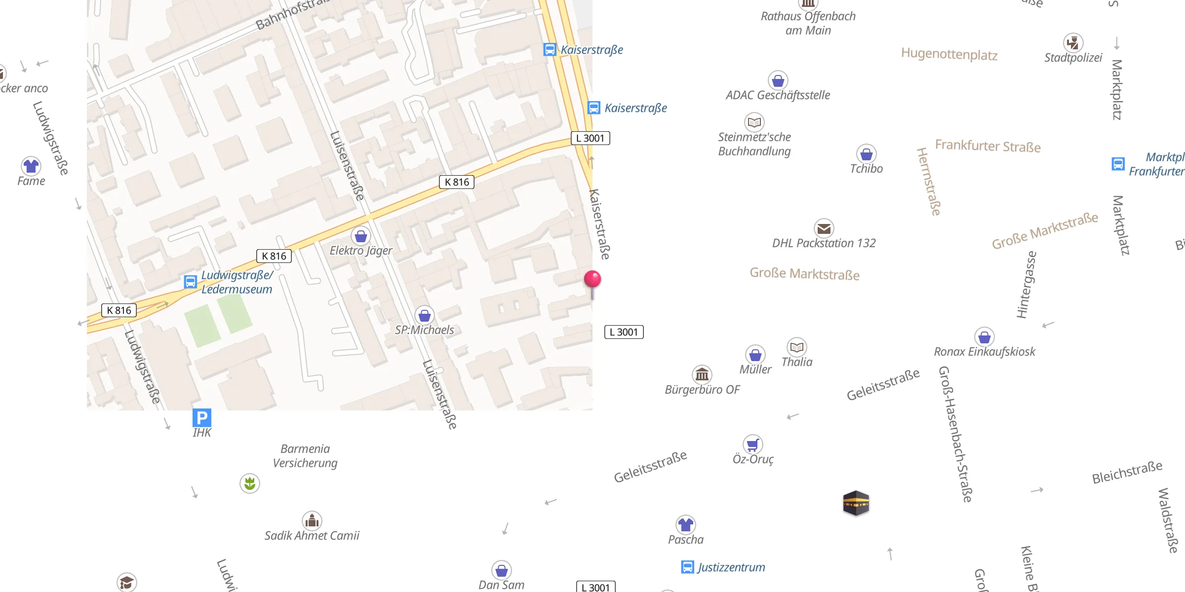 Carte de localisation : Baitul Gafur Moschee