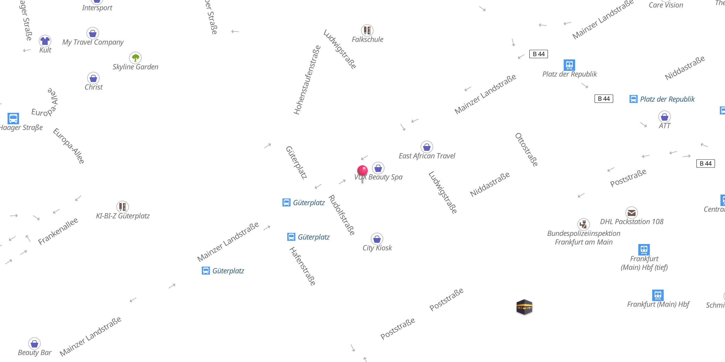 Carte de localisation : Bosniakisches Kultur Center Frankfurt am Main