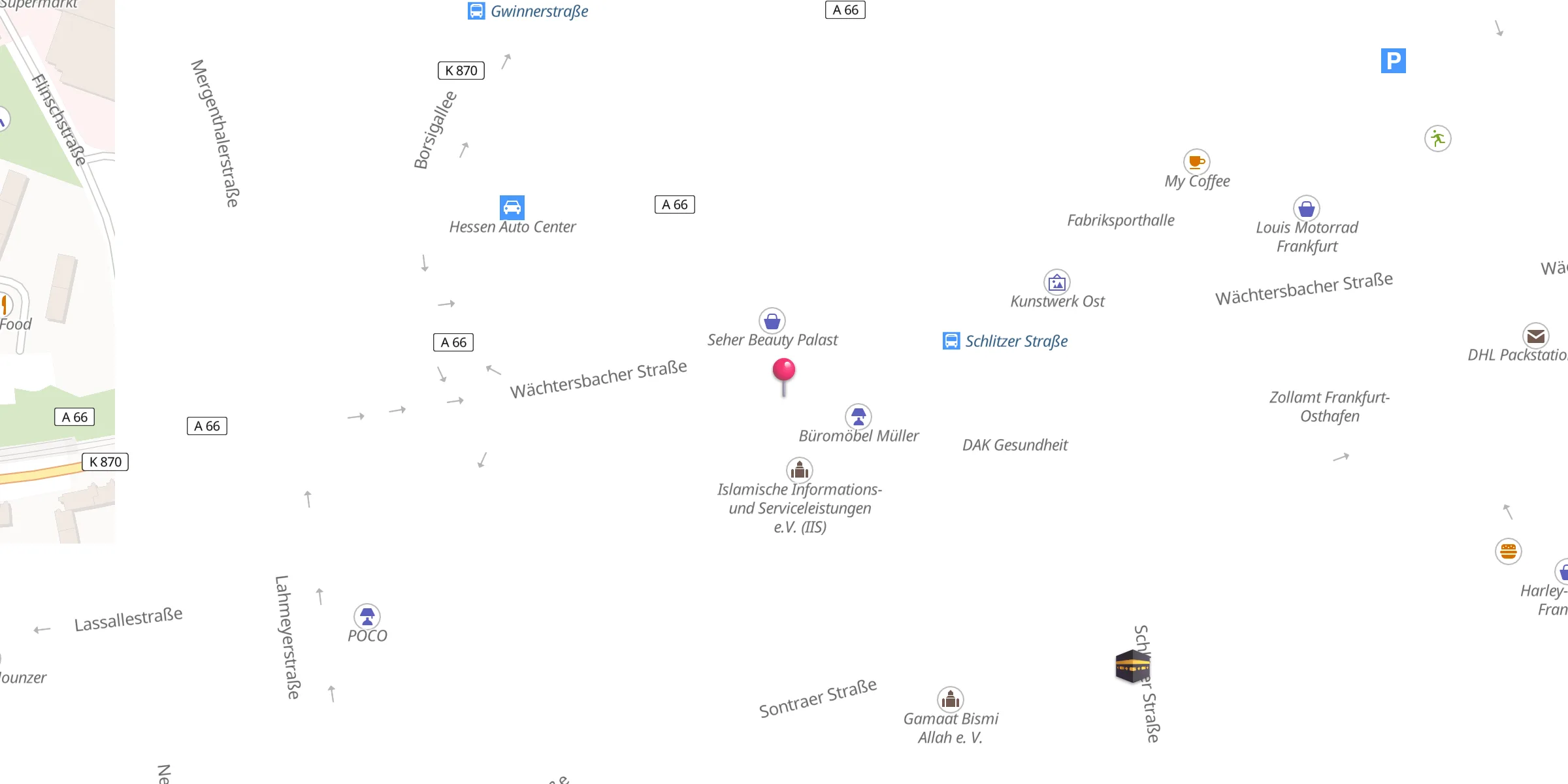 Carte de localisation : Anssar Moschee - Afghanisches Kulturzentrum Maihan e.V.