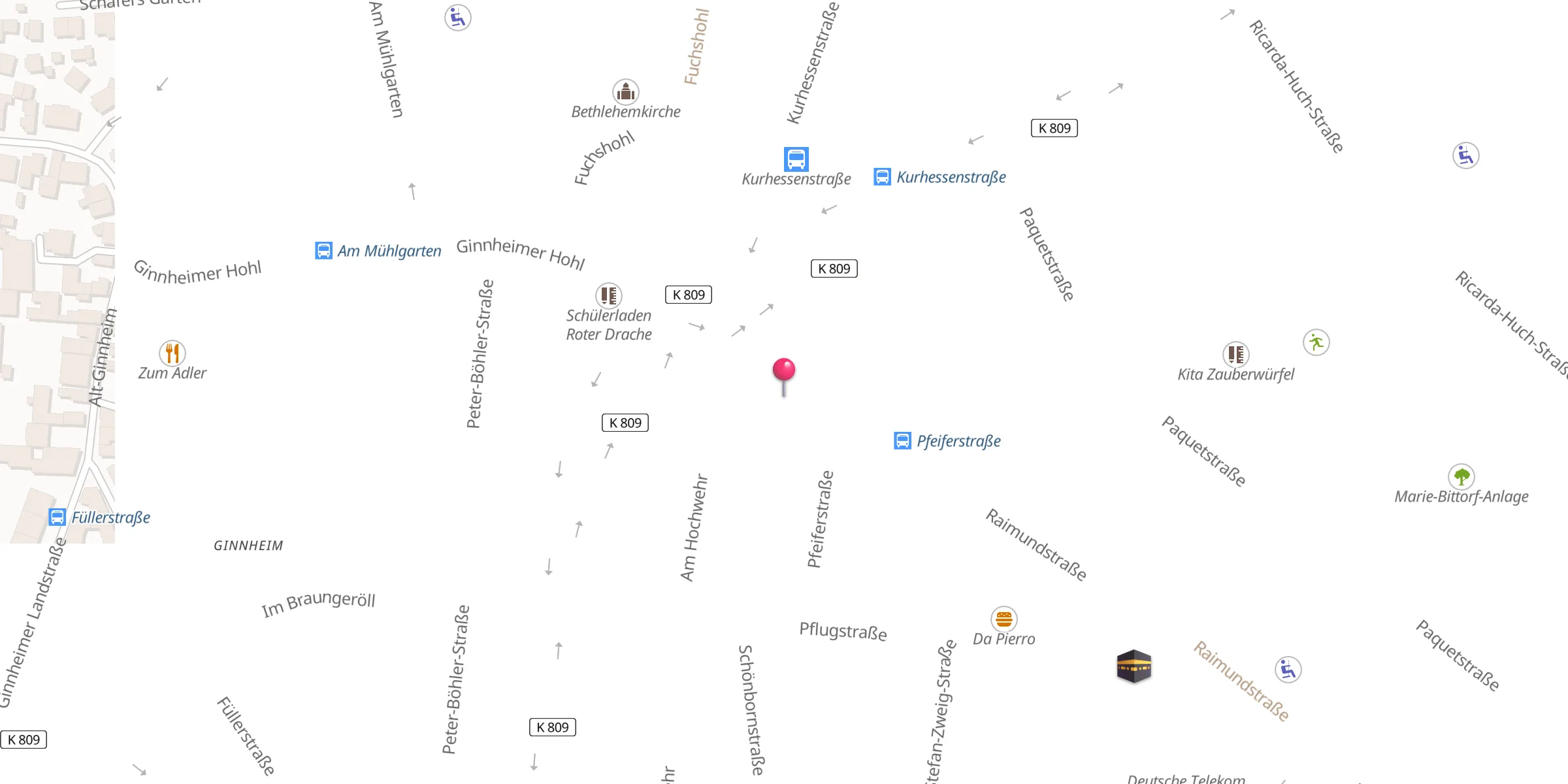 Carte de localisation : Falah Moschee