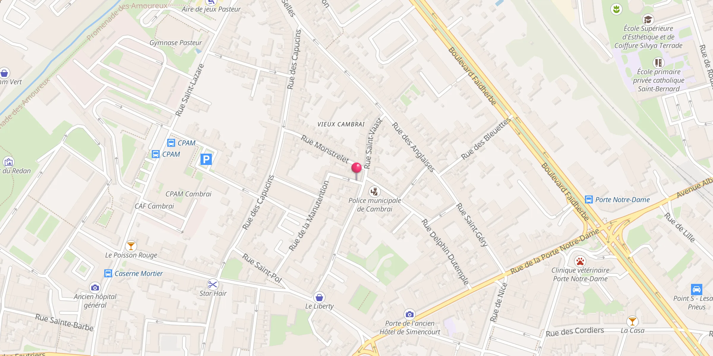 Carte de localisation : Mosquée An Nour