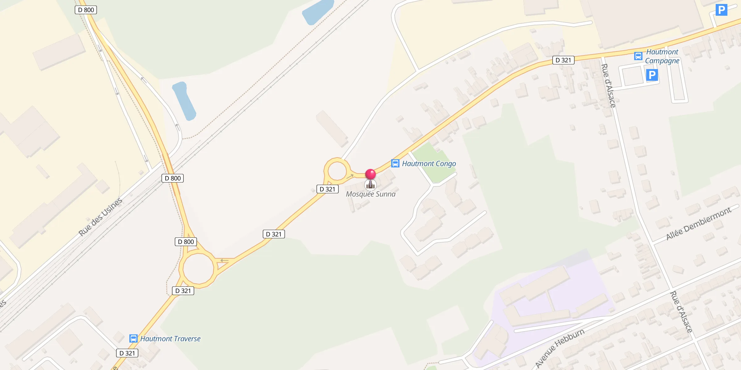 Carte de localisation : Mosquée Sunna