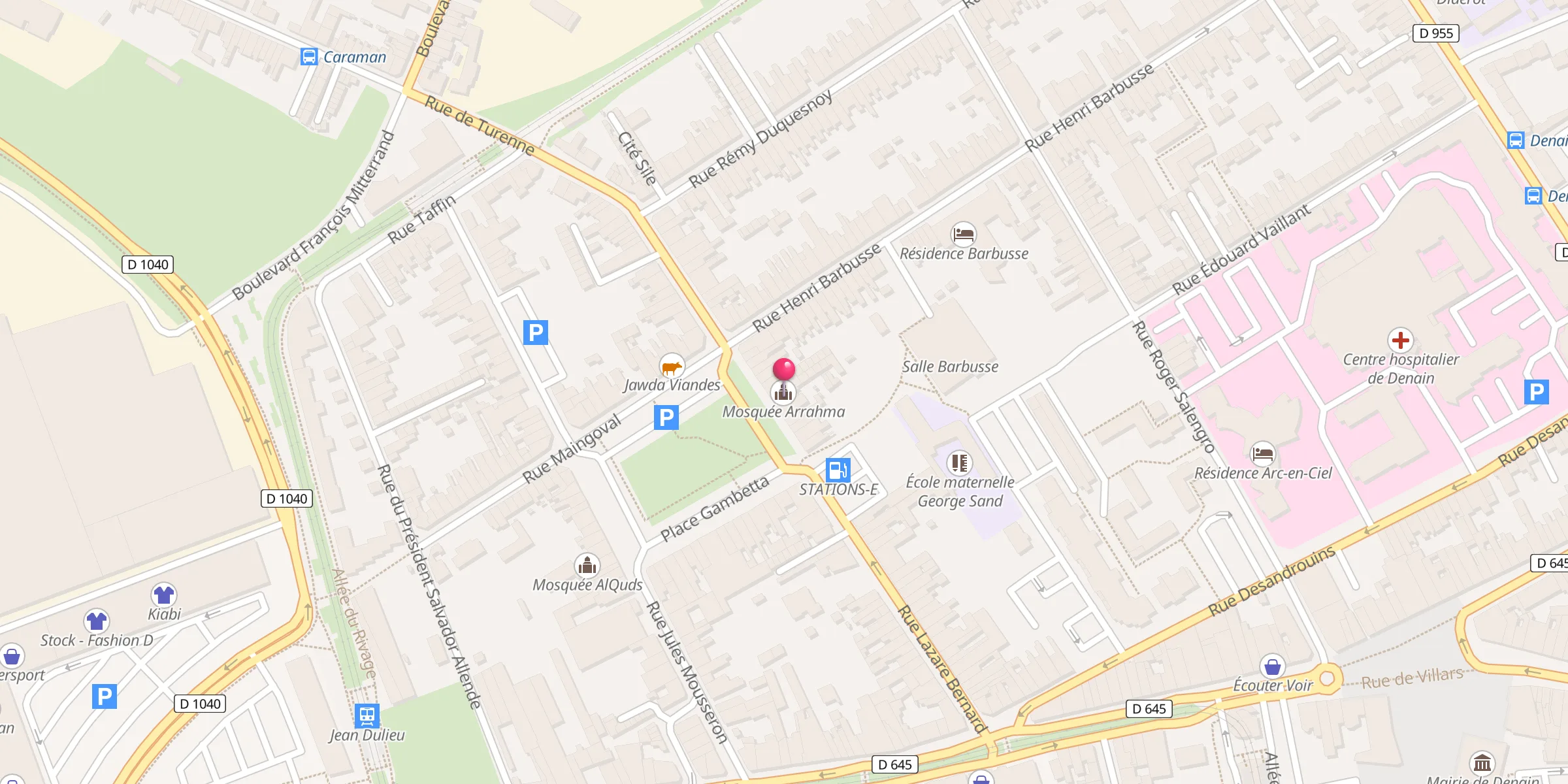 Carte de localisation : Mosquée Arrahma