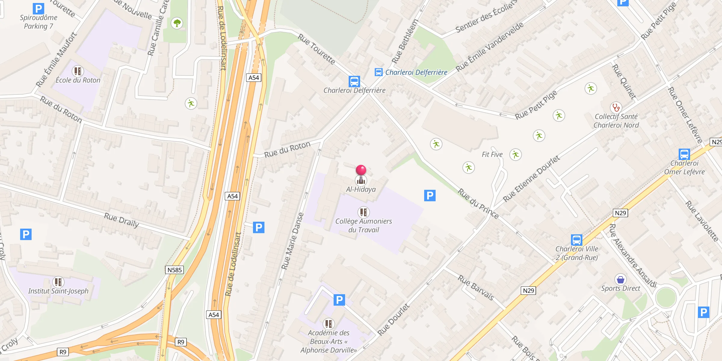 Carte de localisation : Al-Hidaya