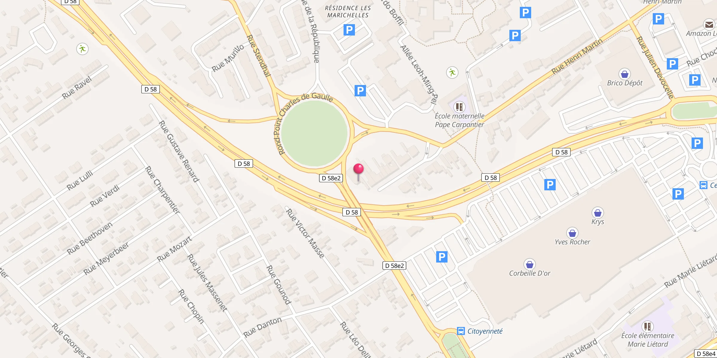 Carte de localisation : Mosquée Omar