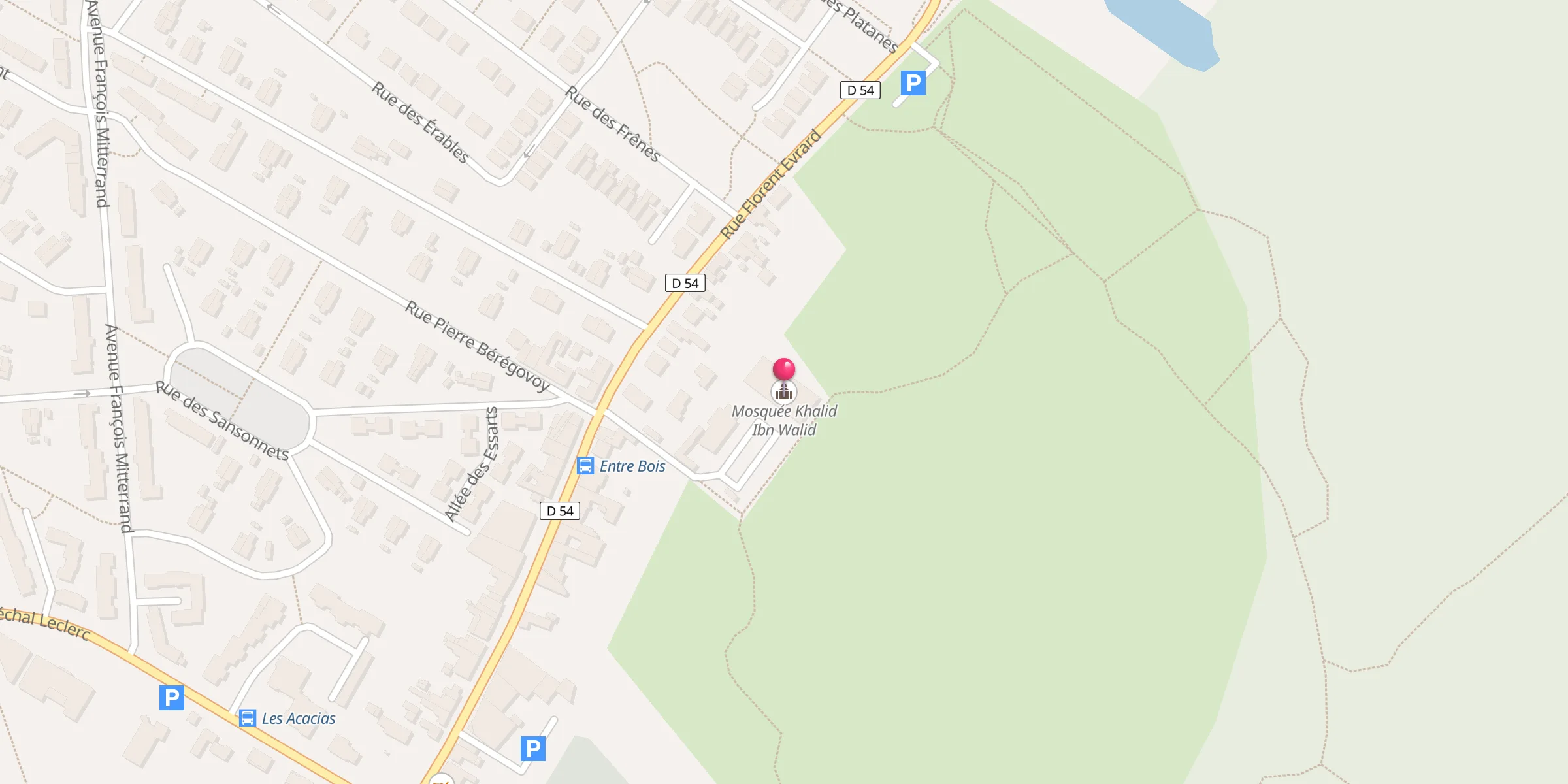 Carte de localisation : Mosquée Khalid Ibn Walid