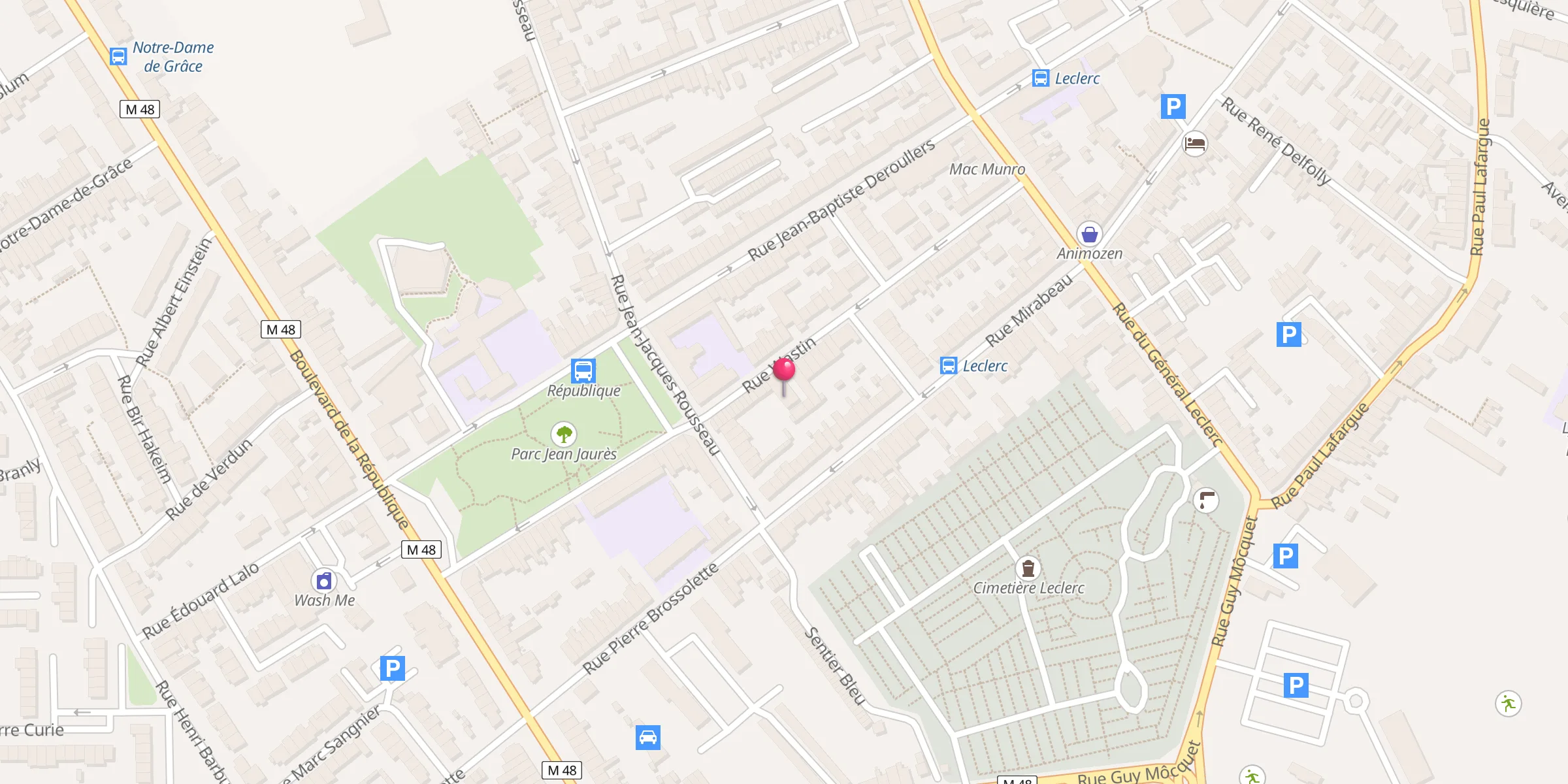 Carte de localisation : Mosquée de Loos