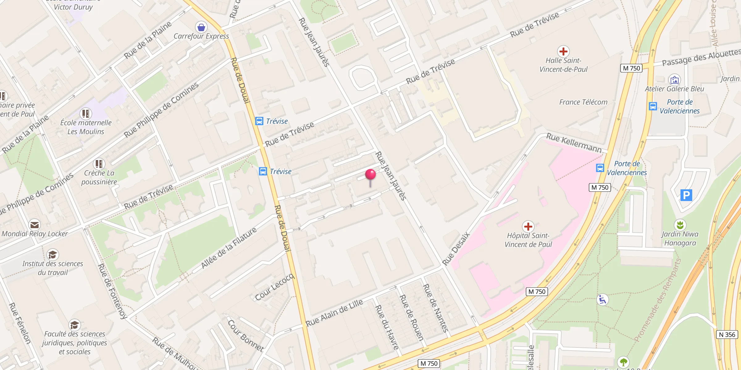Carte de localisation : Mosquée Es-Salam