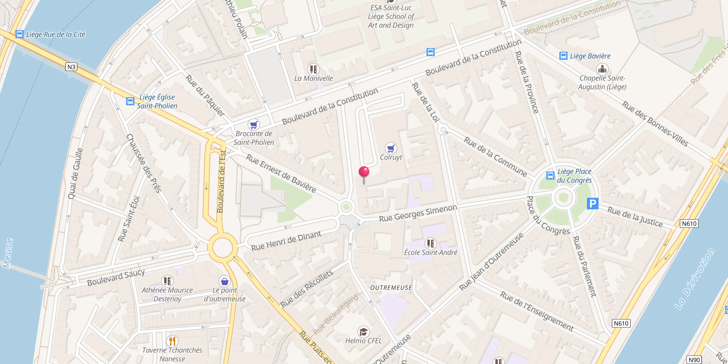 Carte de localisation : Mosquée El-Iman