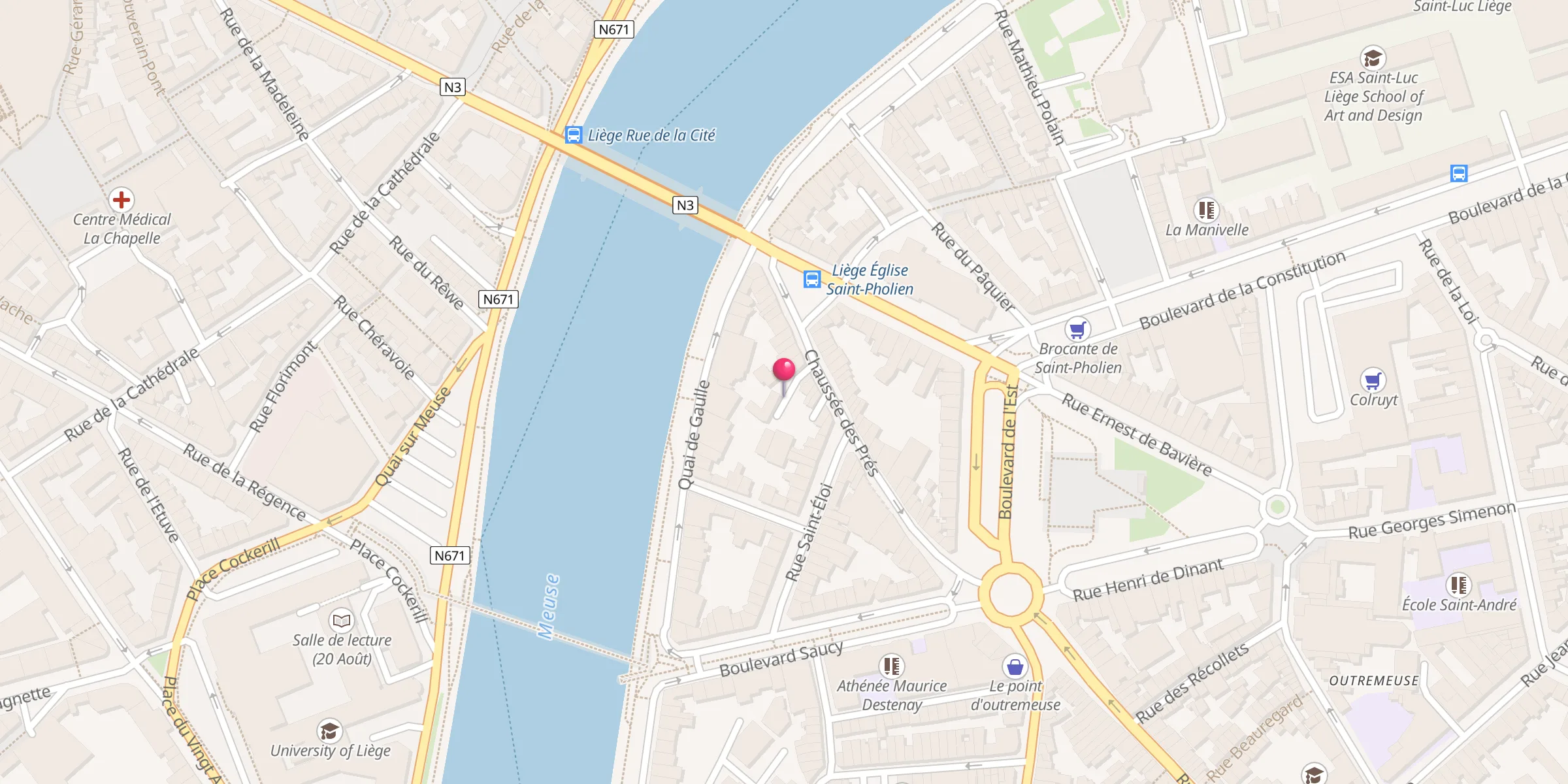Carte de localisation : Mosquée Salam