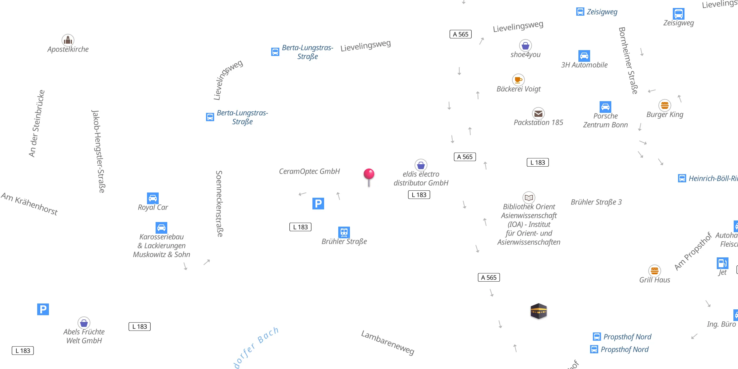Carte de localisation : Moscheeverein Al Muhajirin